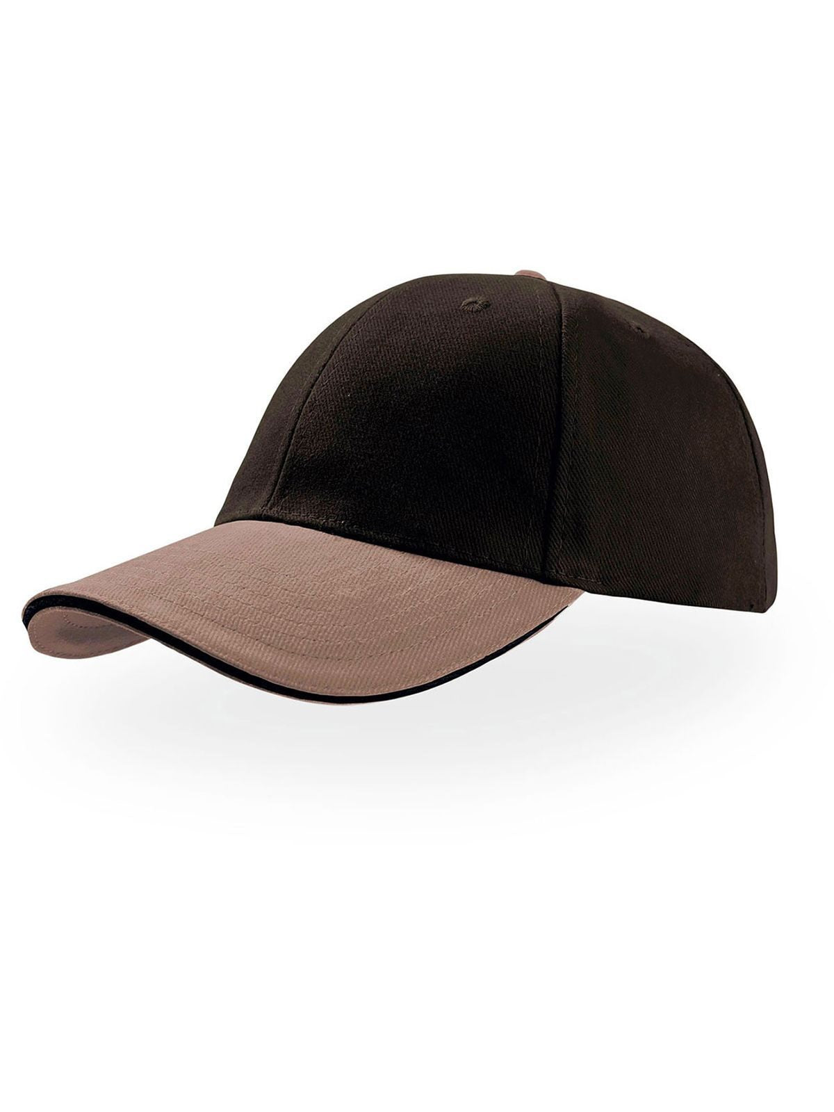 Baseball Caps Liberty Sandwich Schwarz-Grau bestickbar und bedruckbar – LA1970