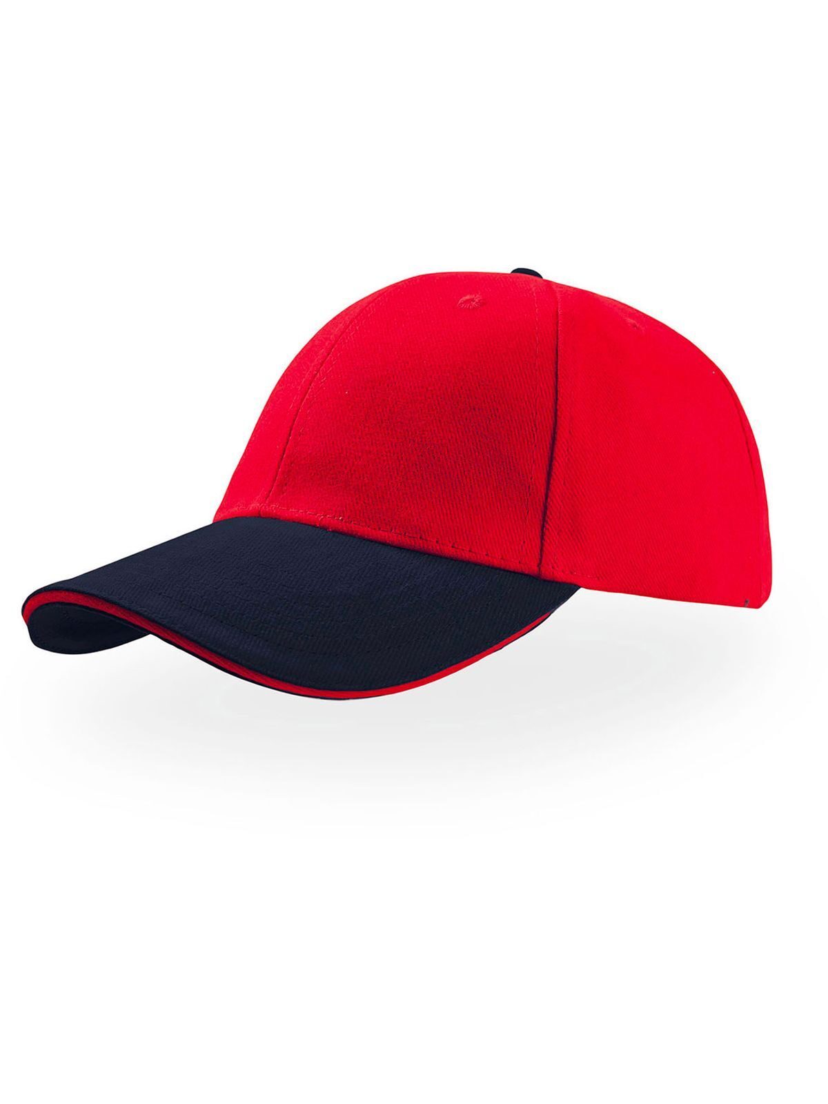 Baseball Caps Liberty Sandwich Rot-Marineblau bestickbar und bedruckbar – LA1970