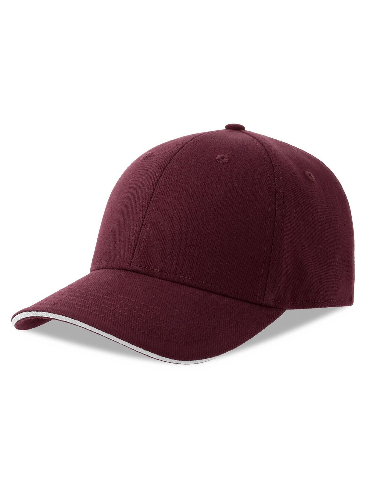 Baseball Caps Liberty Sandwich-S burgundy-Weiß bestickbar und bedruckbar – LA1970