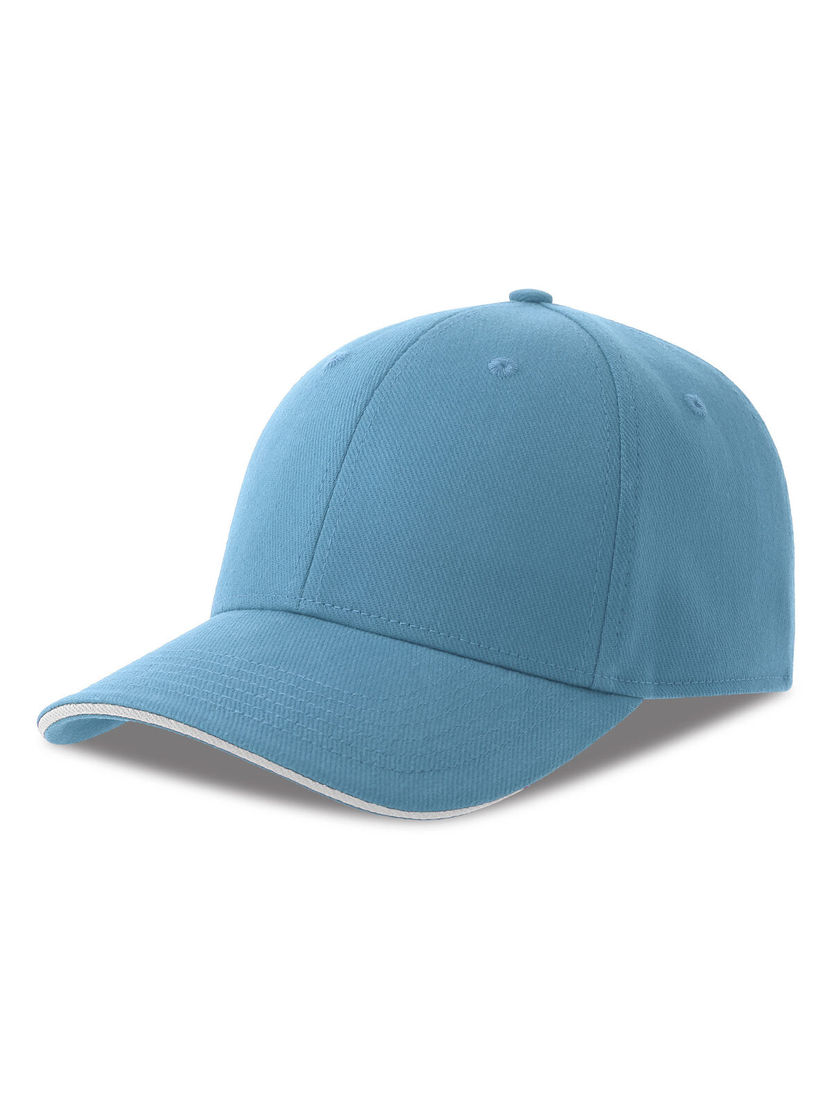 Baseball Caps Liberty Sandwich-S Columbiablau/Weiß bestickbar und bedruckbar – LA1970
