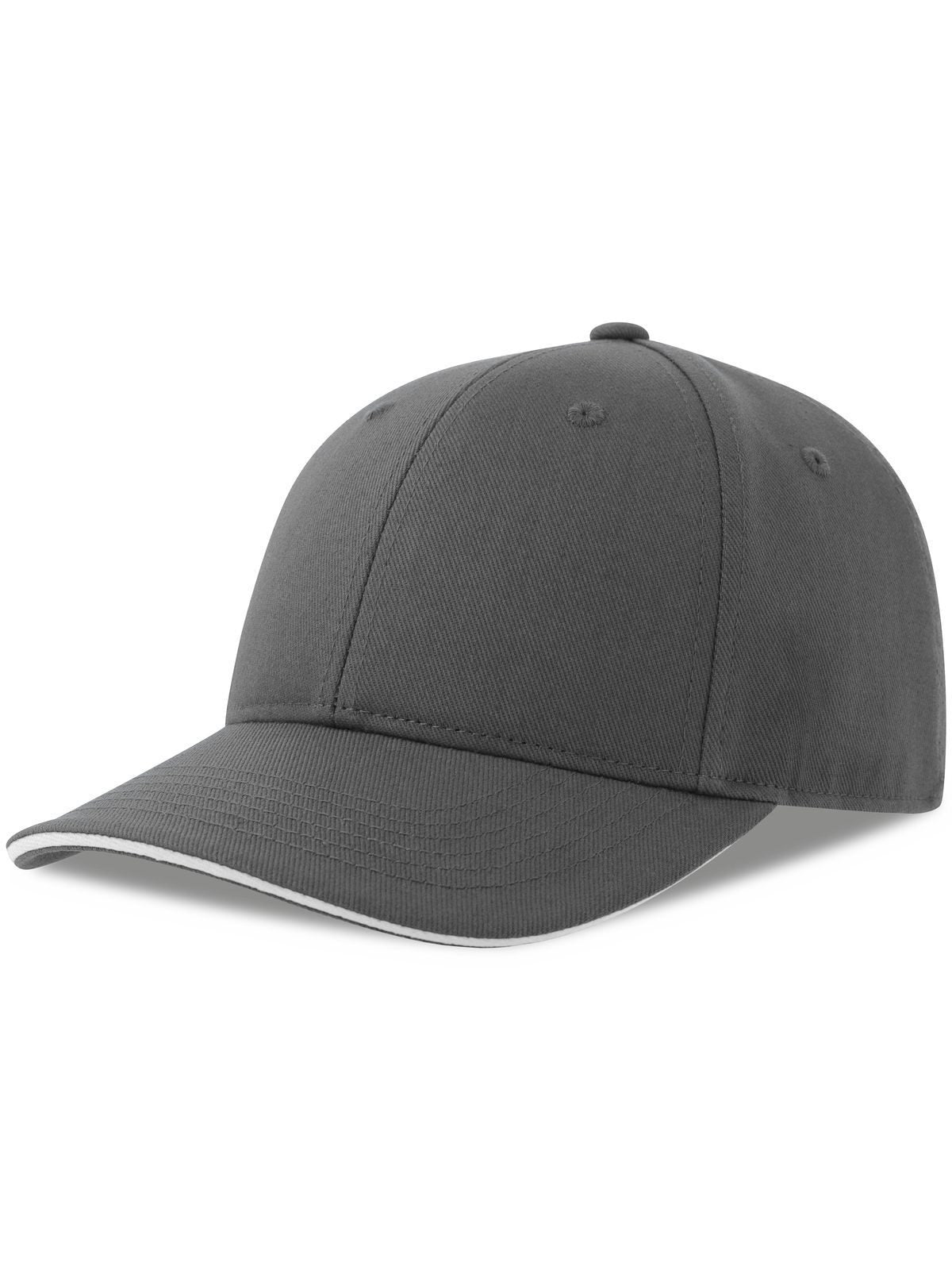 Baseball Caps Liberty Sandwich-S dark Grau-Weiß bestickbar und bedruckbar – LA1970