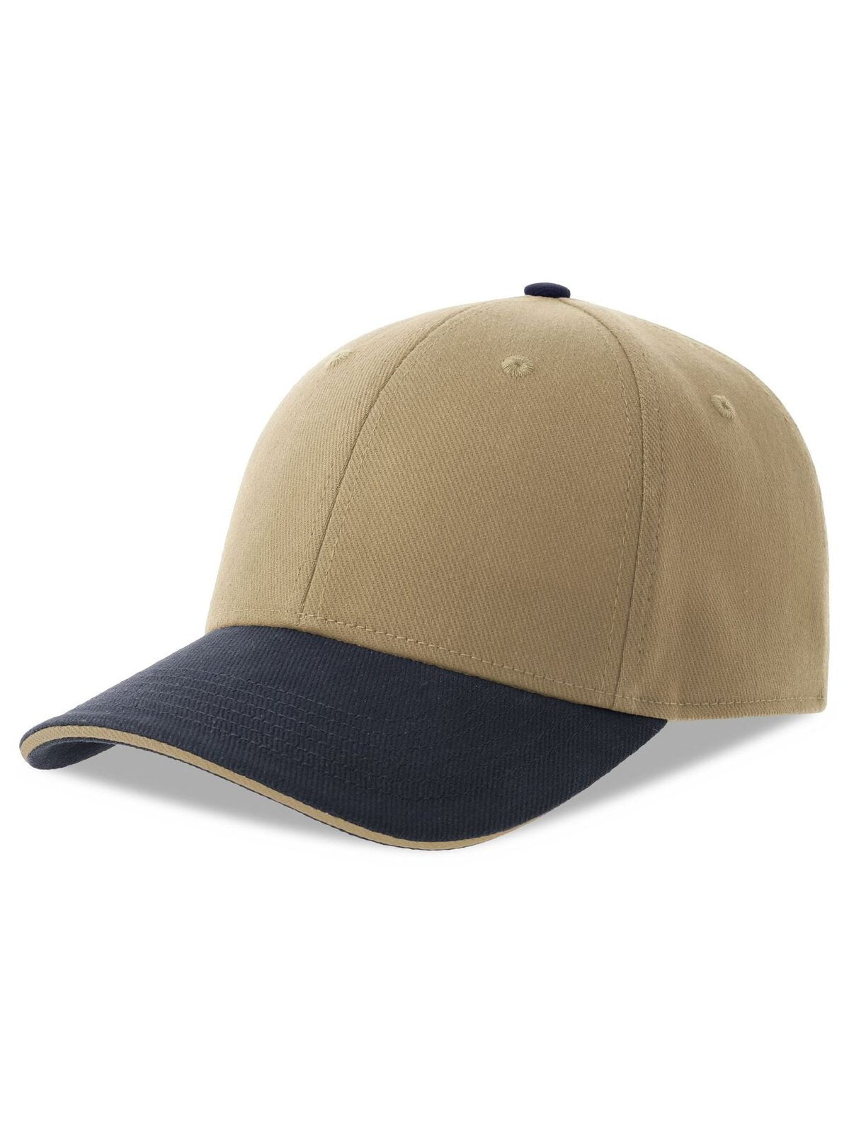 Baseball Caps Liberty Sandwich-S khaki-Marineblau bestickbar und bedruckbar – LA1970