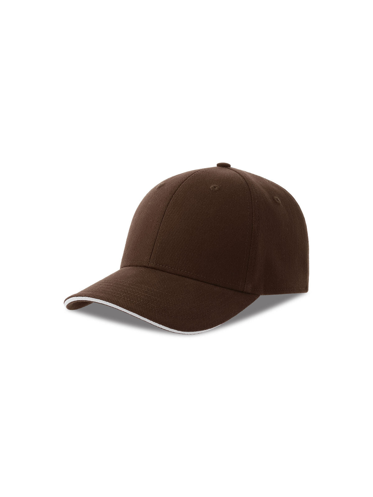 Baseball Caps Liberty Sandwich-S brown/Weiß bestickbar und bedruckbar – LA1970