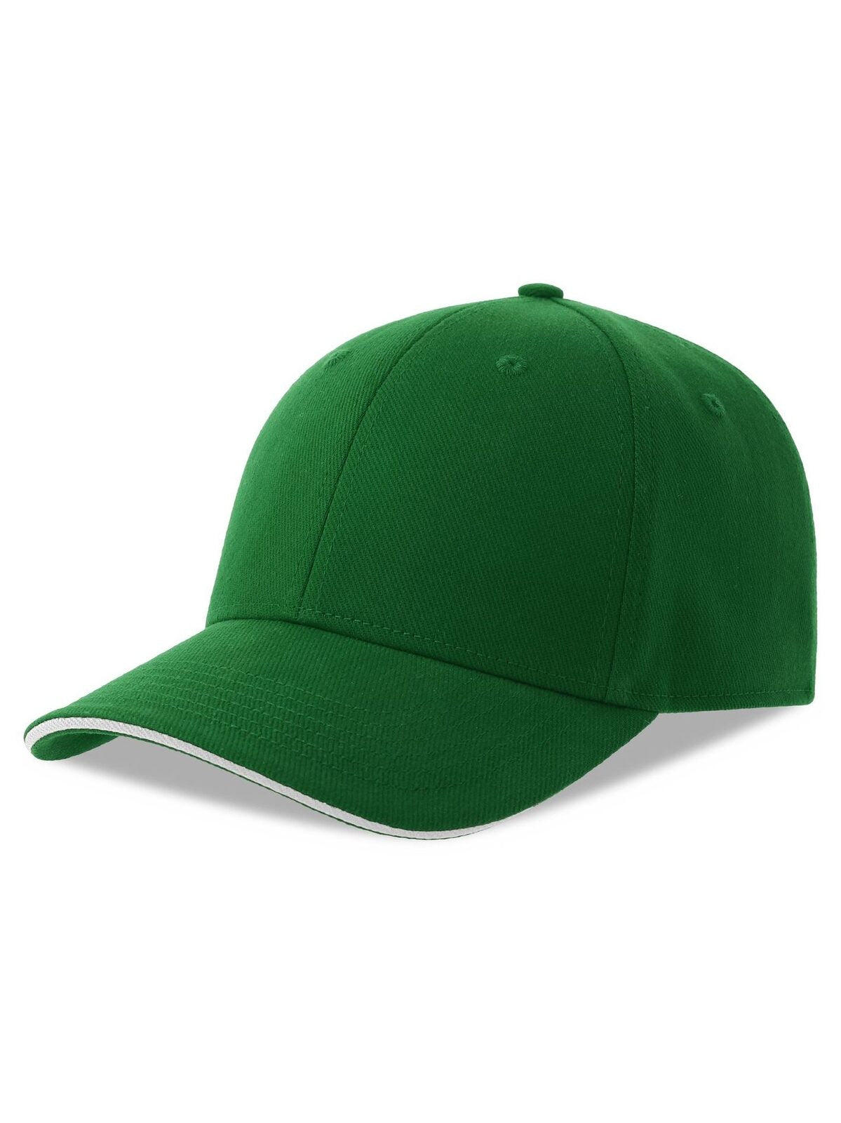 Baseball Caps Liberty Sandwich-S green-Weiß bestickbar und bedruckbar – LA1970