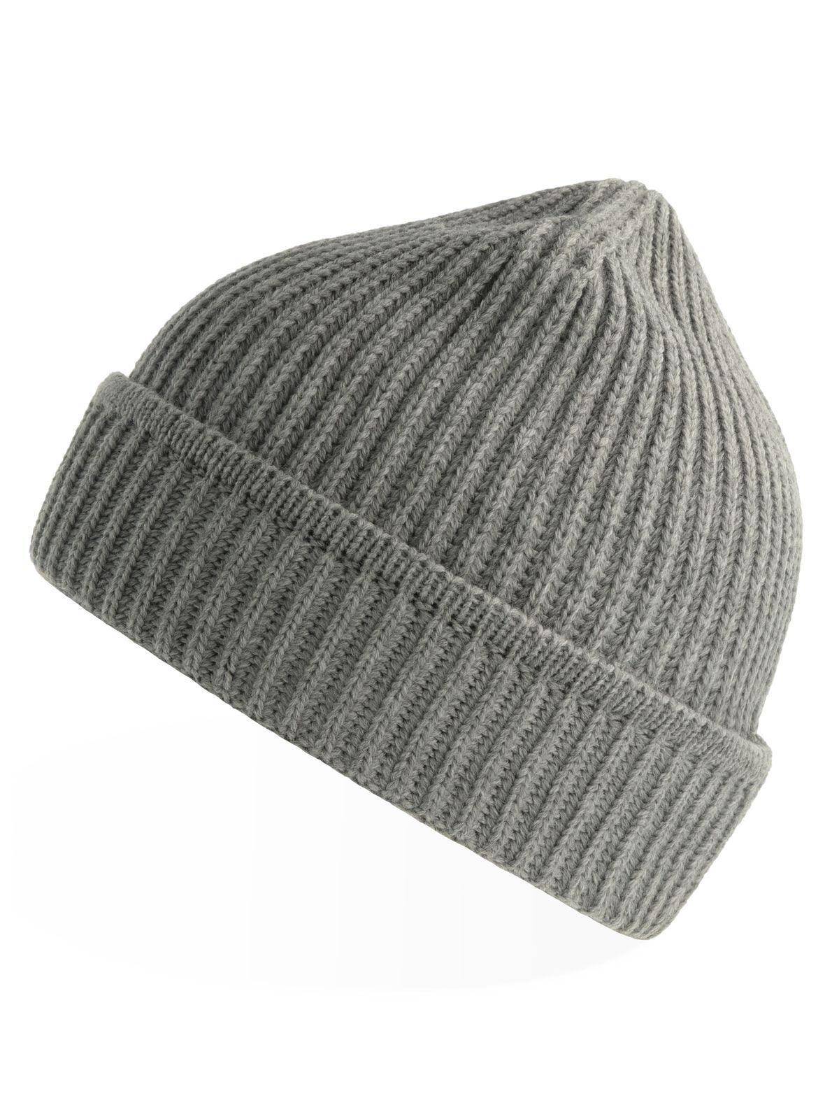 Beanies Maple Hellgrau meliert bestickbar und bedruckbar – LA1970