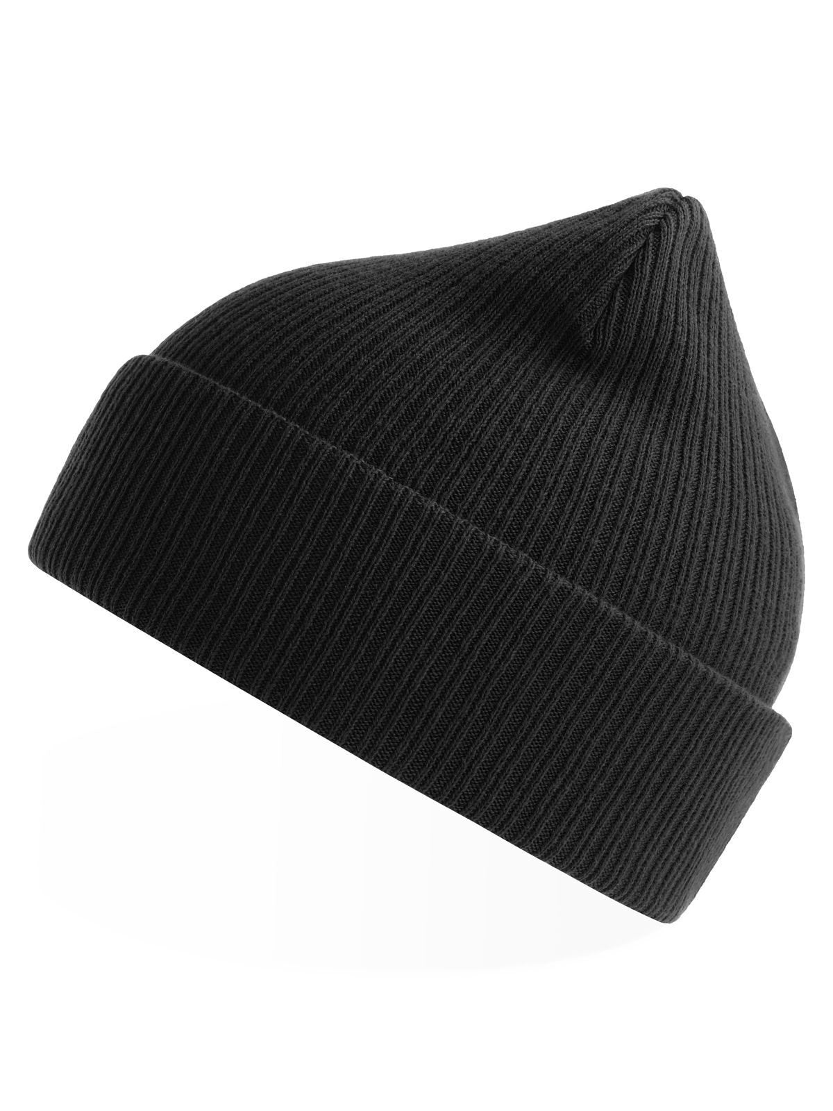 Beanies Nelson Schwarz bestickbar und bedruckbar – LA1970