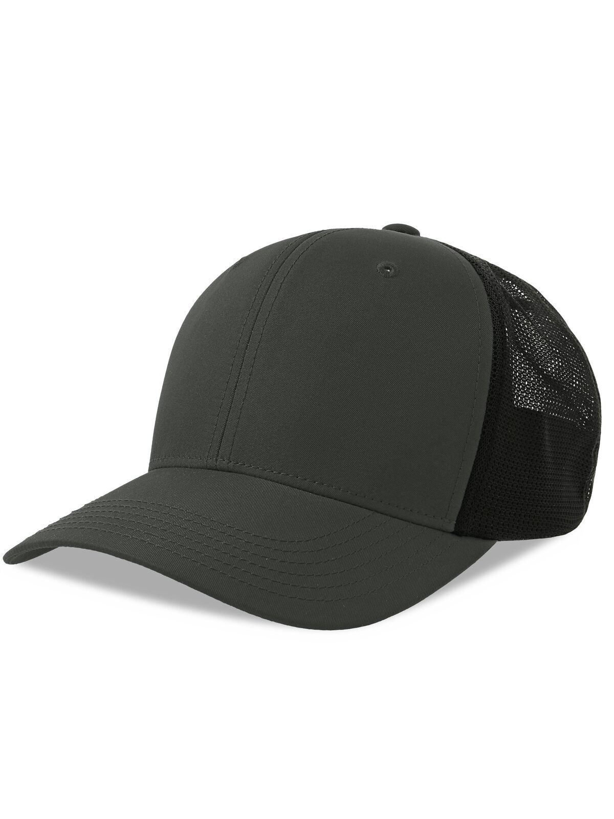 Baseball Caps Nila dark Grau-Schwarz bestickbar und bedruckbar – LA1970