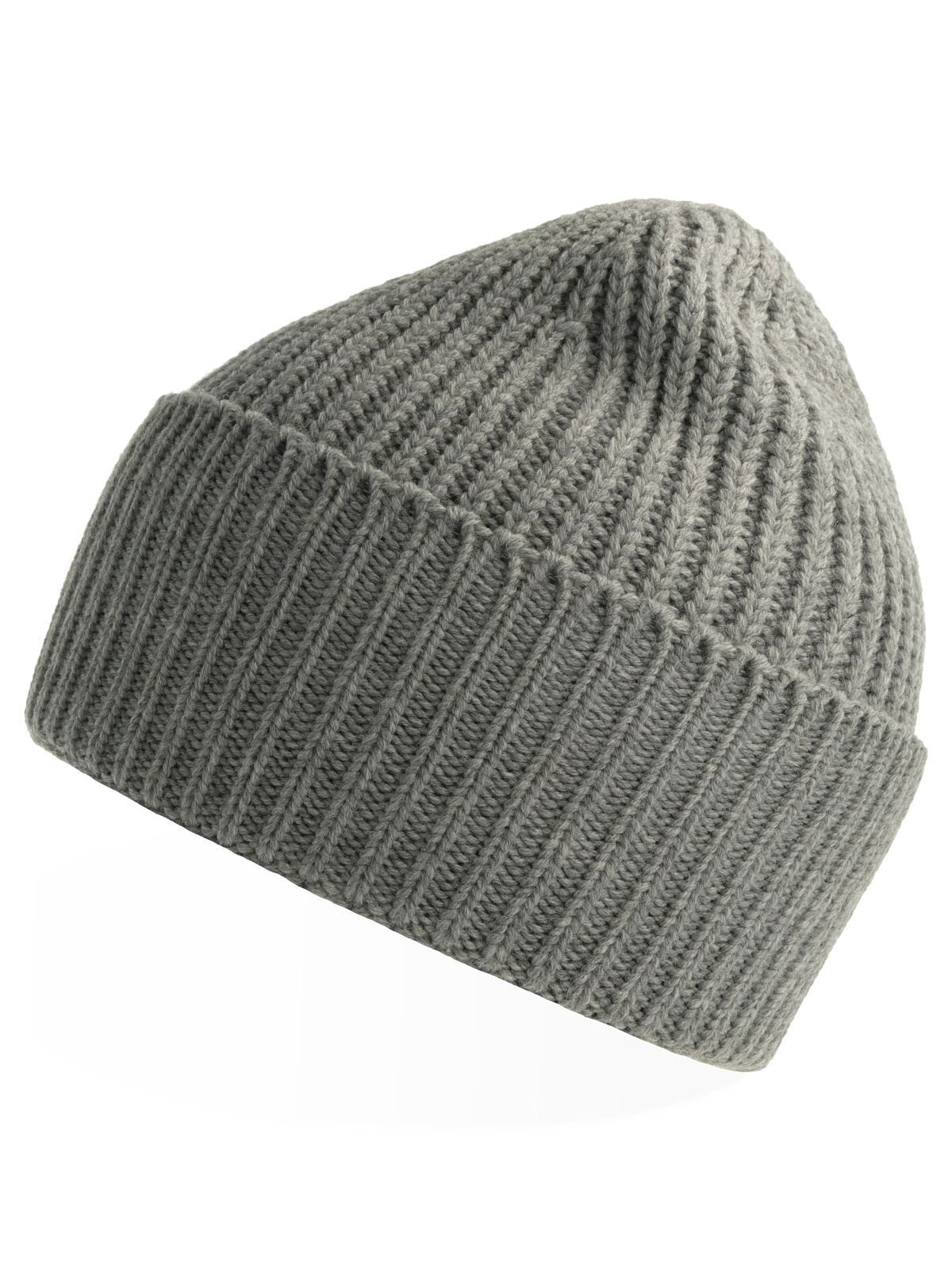 Beanies Oak Hellgrau meliert bestickbar und bedruckbar – LA1970