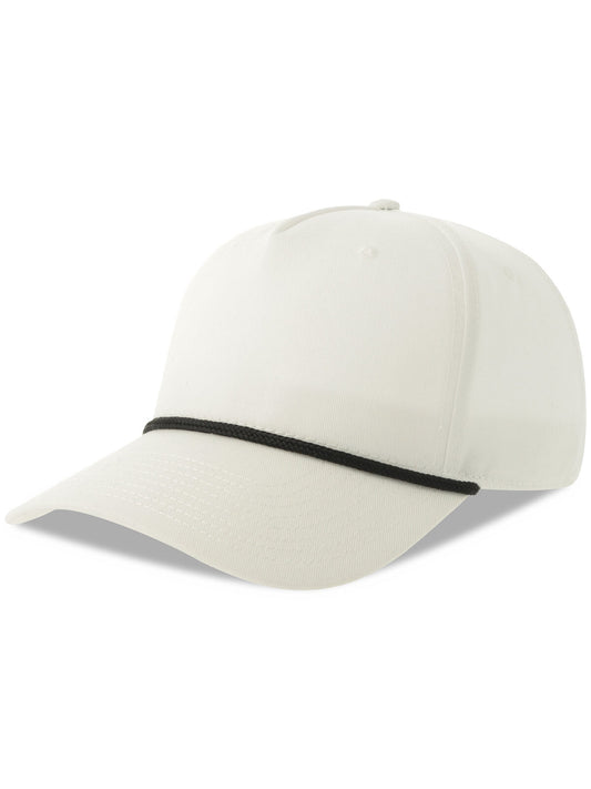 Baseball Caps Paka Weiß-Schwarz bestickbar und bedruckbar – LA1970