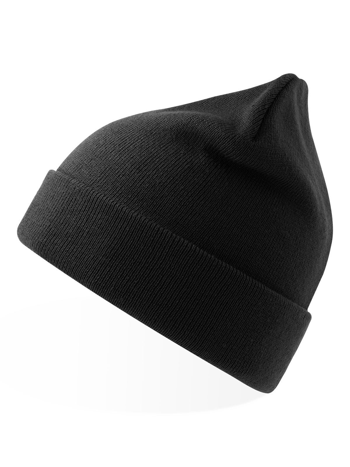 Beanies Pier-S Schwarz bestickbar und bedruckbar – LA1970