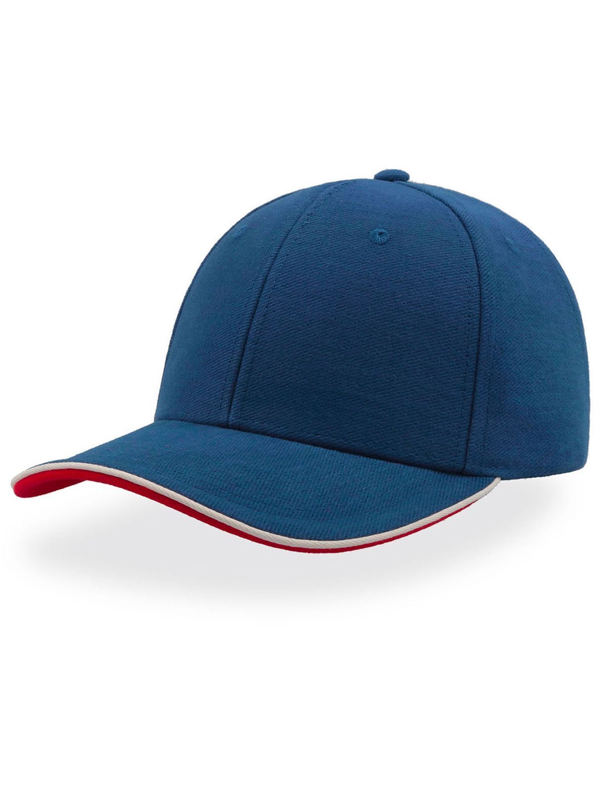 Baseball Caps Pilot Piping Sandwich Royalblaublau bestickbar und bedruckbar – LA1970
