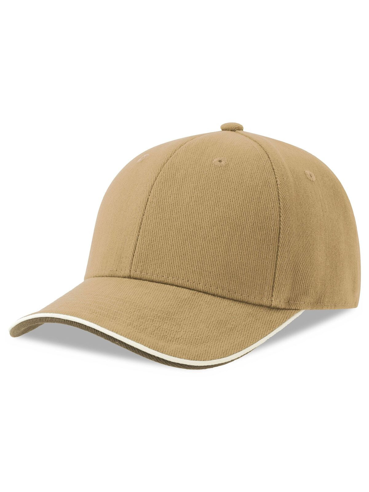 Baseball Caps Pilot Piping Sandwich-S Khaki bestickbar und bedruckbar – LA1970