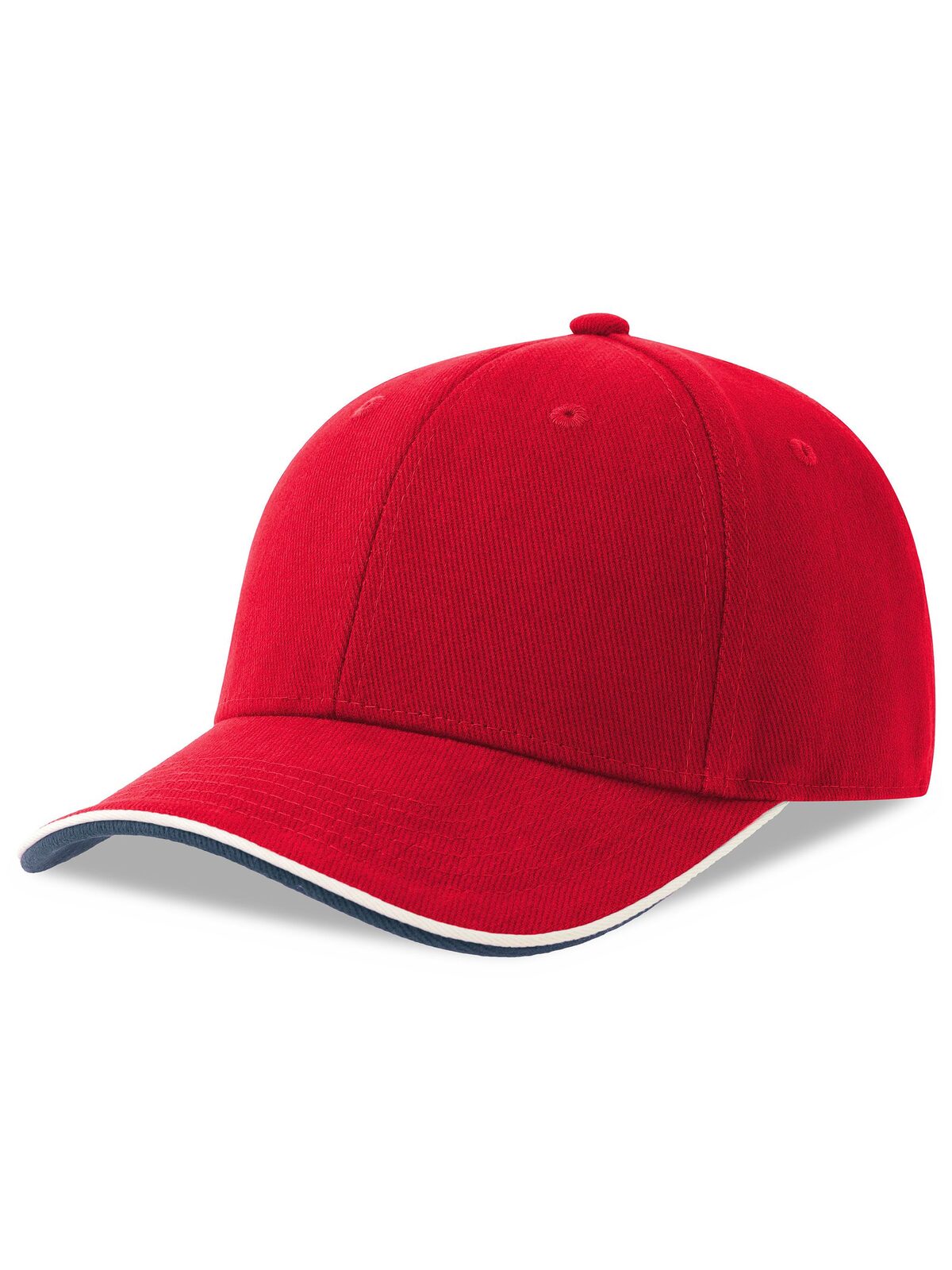 Baseball Caps Pilot Piping Sandwich-S Rot bestickbar und bedruckbar – LA1970