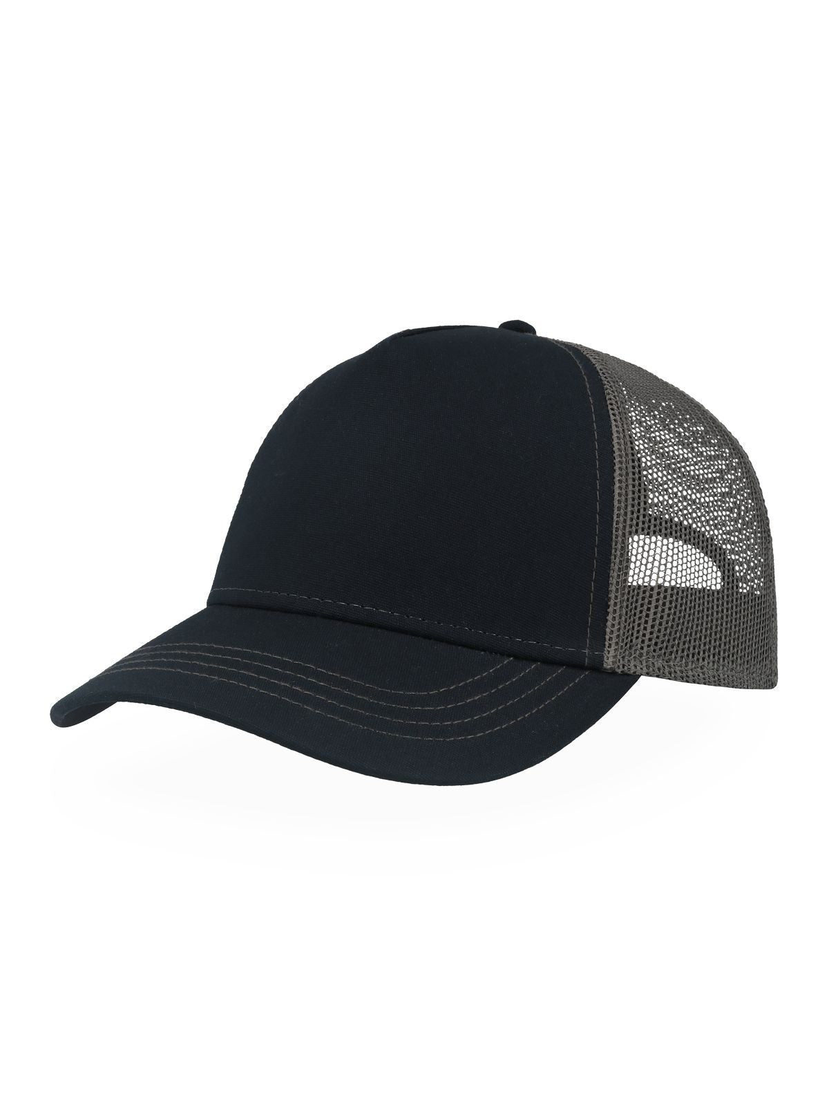 Trucker Caps Rapper Canvas-S Marineblau dark Grau bestickbar und bedruckbar – LA1970