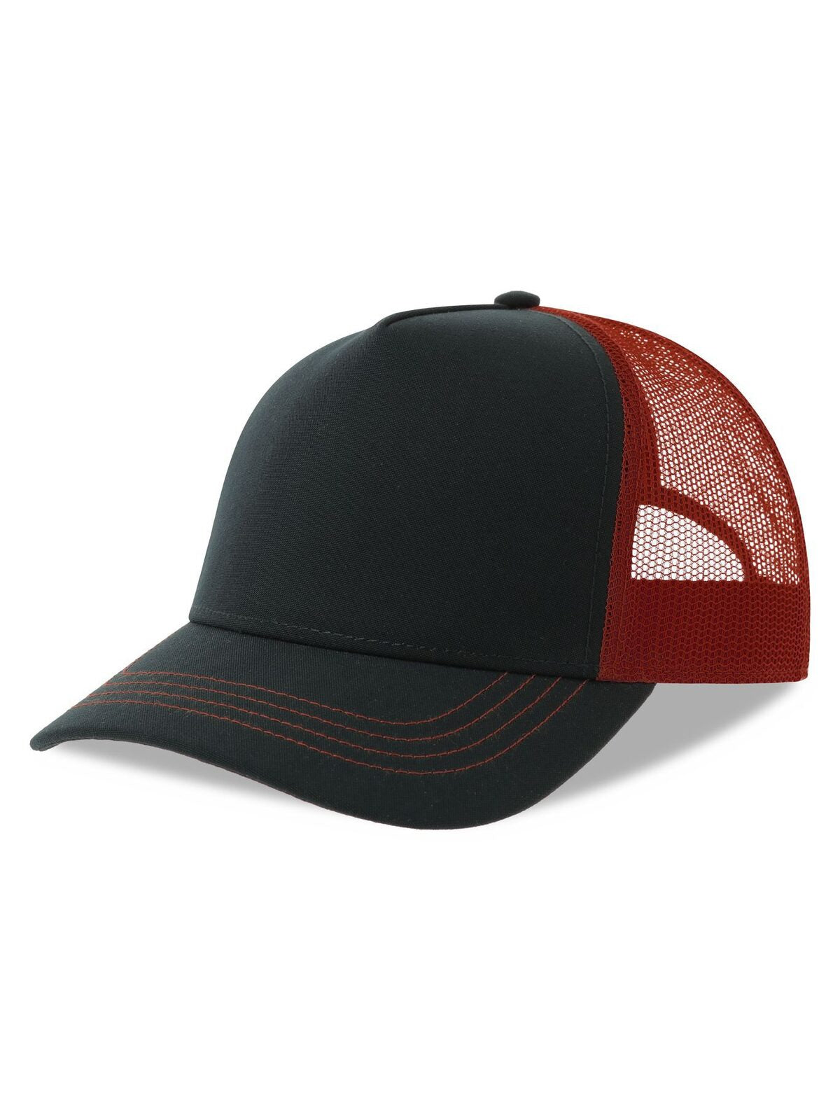 Trucker Caps Rapper Canvas-S Marineblau-bordeaux bestickbar und bedruckbar – LA1970