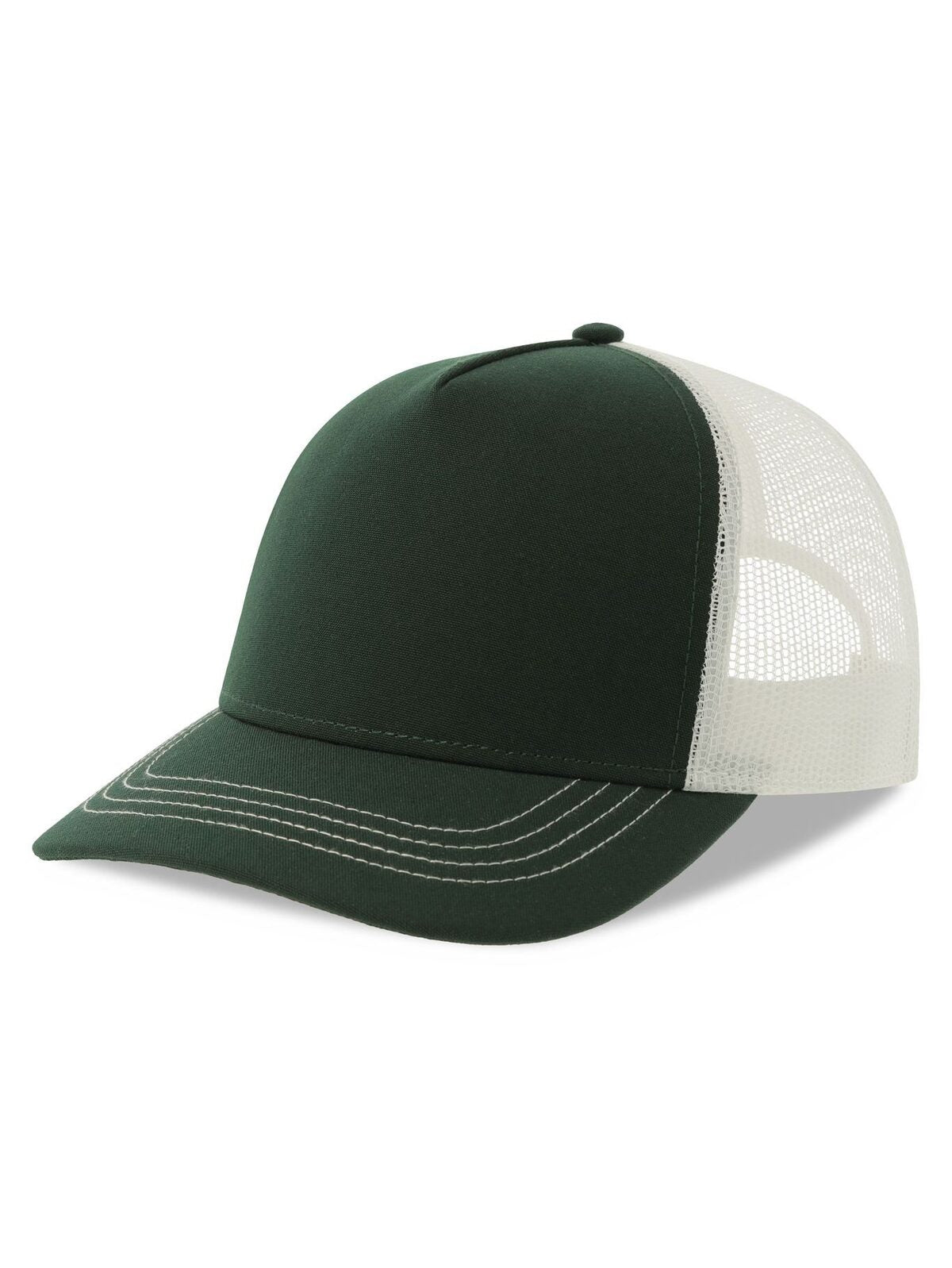 Trucker Caps Rapper Canvas-S green bottle-Weiß bestickbar und bedruckbar – LA1970