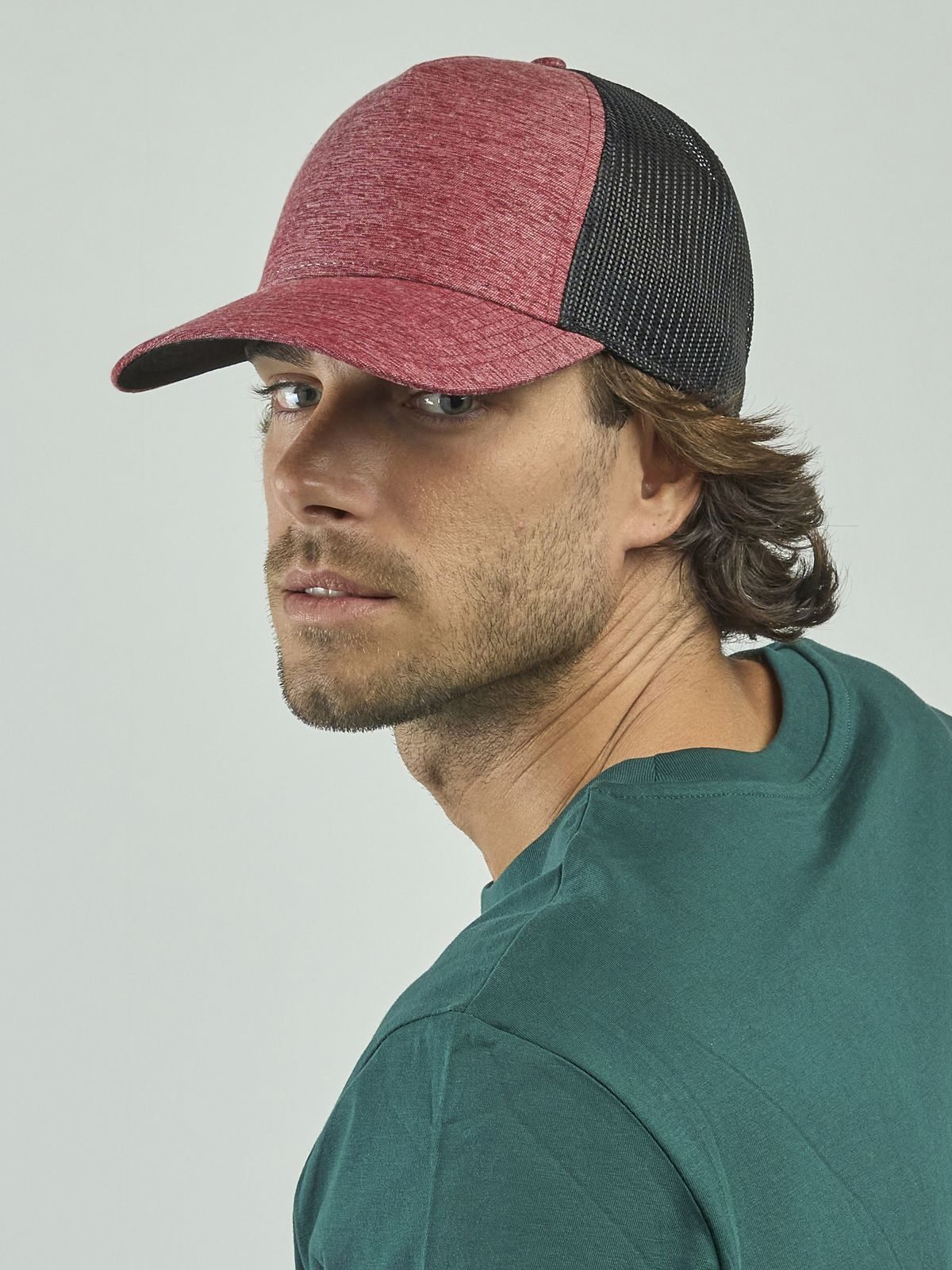 Trucker Caps Rapper Melange  bestickbar und bedruckbar – LA1970