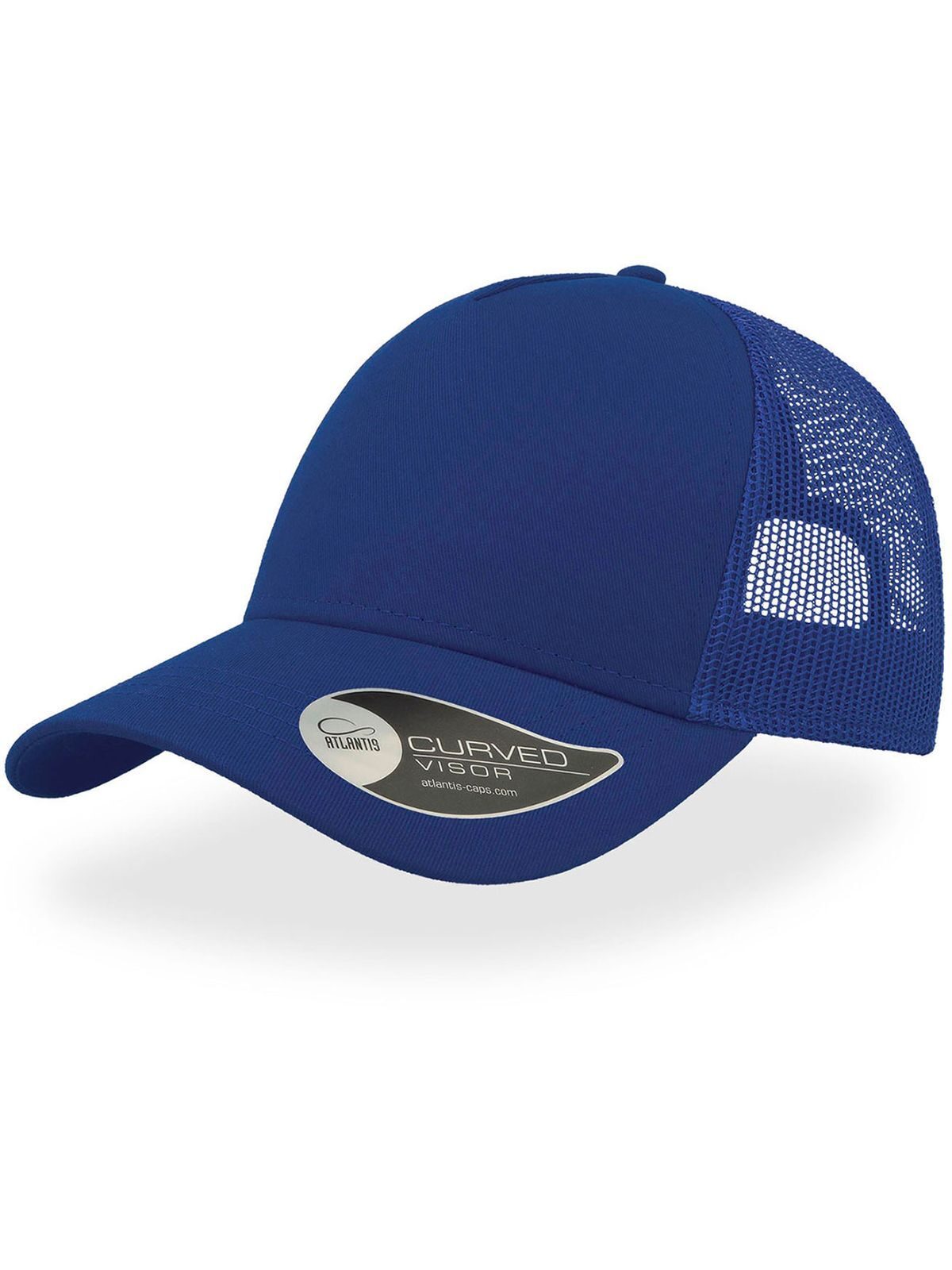 Trucker Caps Rapper Cotton Royalblaublau-Royalblaublau bestickbar und bedruckbar – LA1970