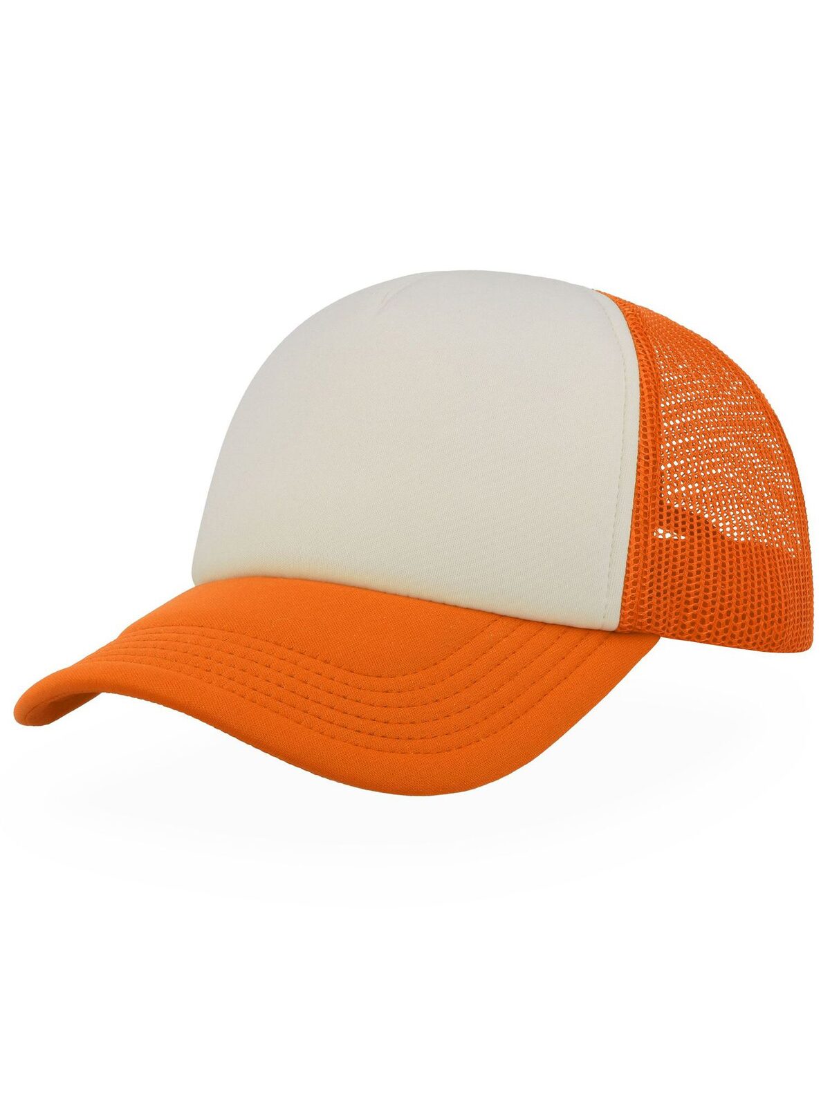 Trucker Caps Rapper orange fluo bestickbar und bedruckbar – LA1970