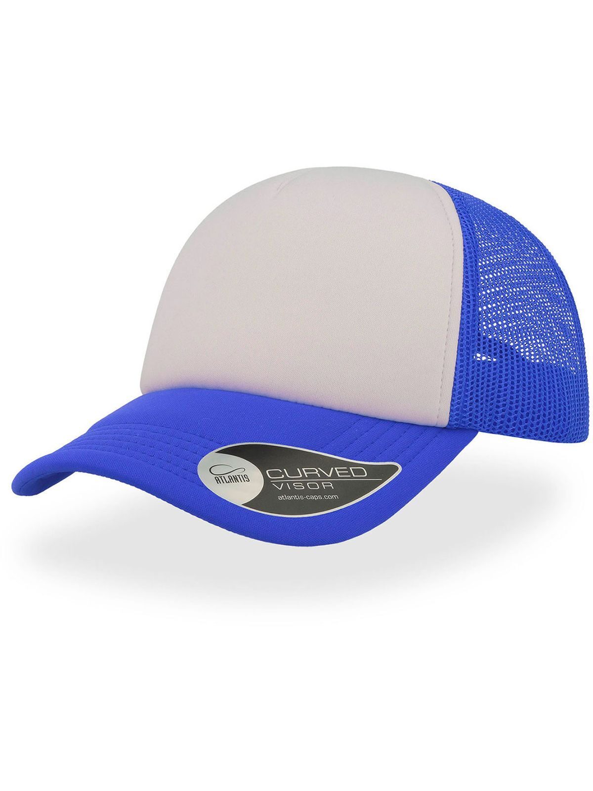 Trucker Caps Rapper Royalblaublau bestickbar und bedruckbar – LA1970