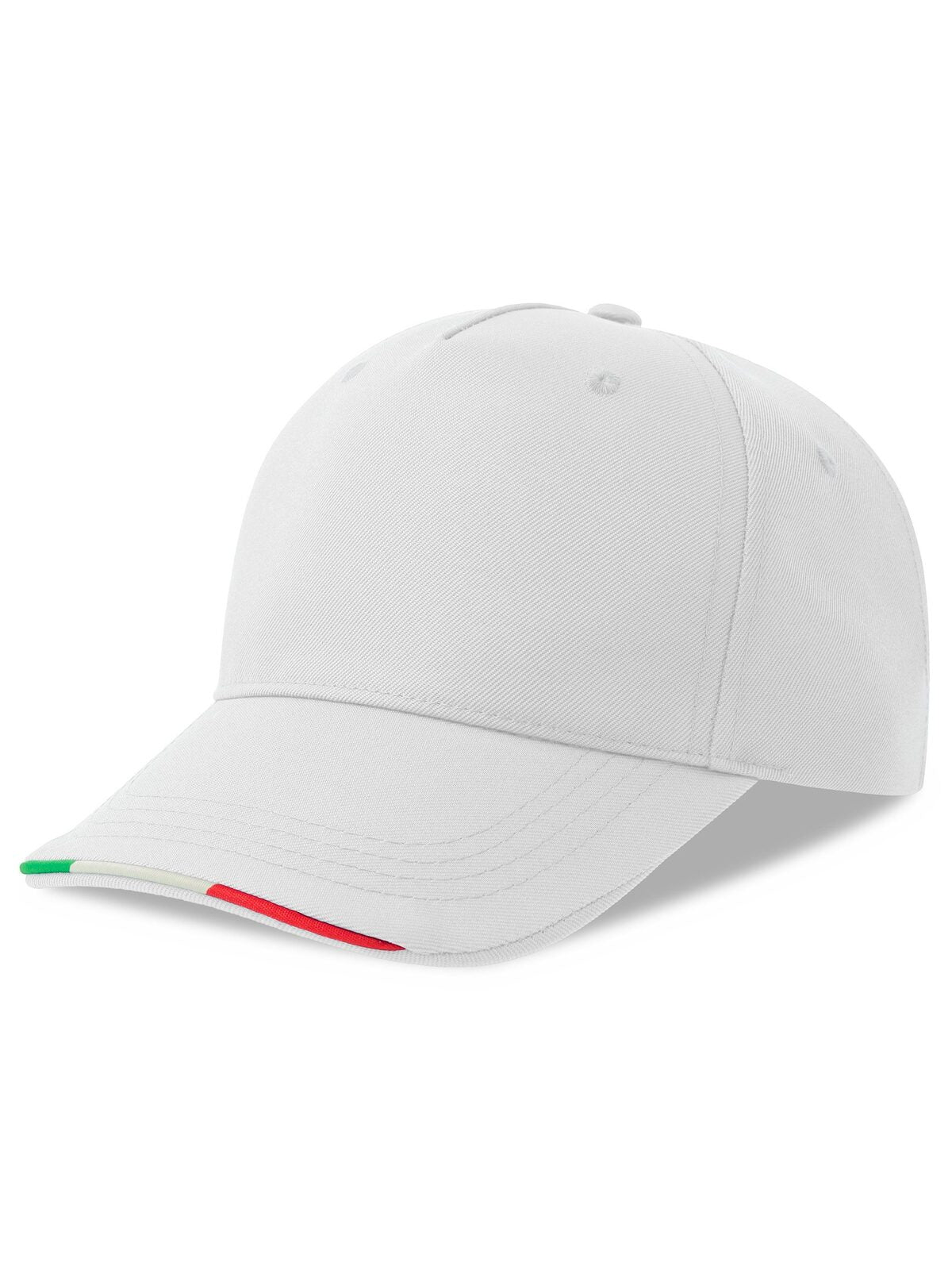 Baseball Caps Recy Five Italia Weiß bestickbar und bedruckbar – LA1970