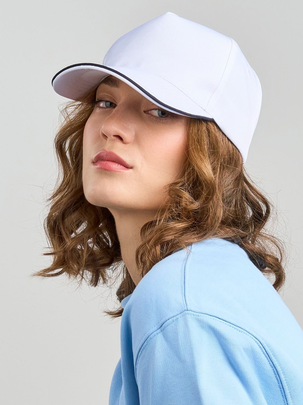 Baseball Caps Recy Five Piping  bestickbar und bedruckbar – LA1970
