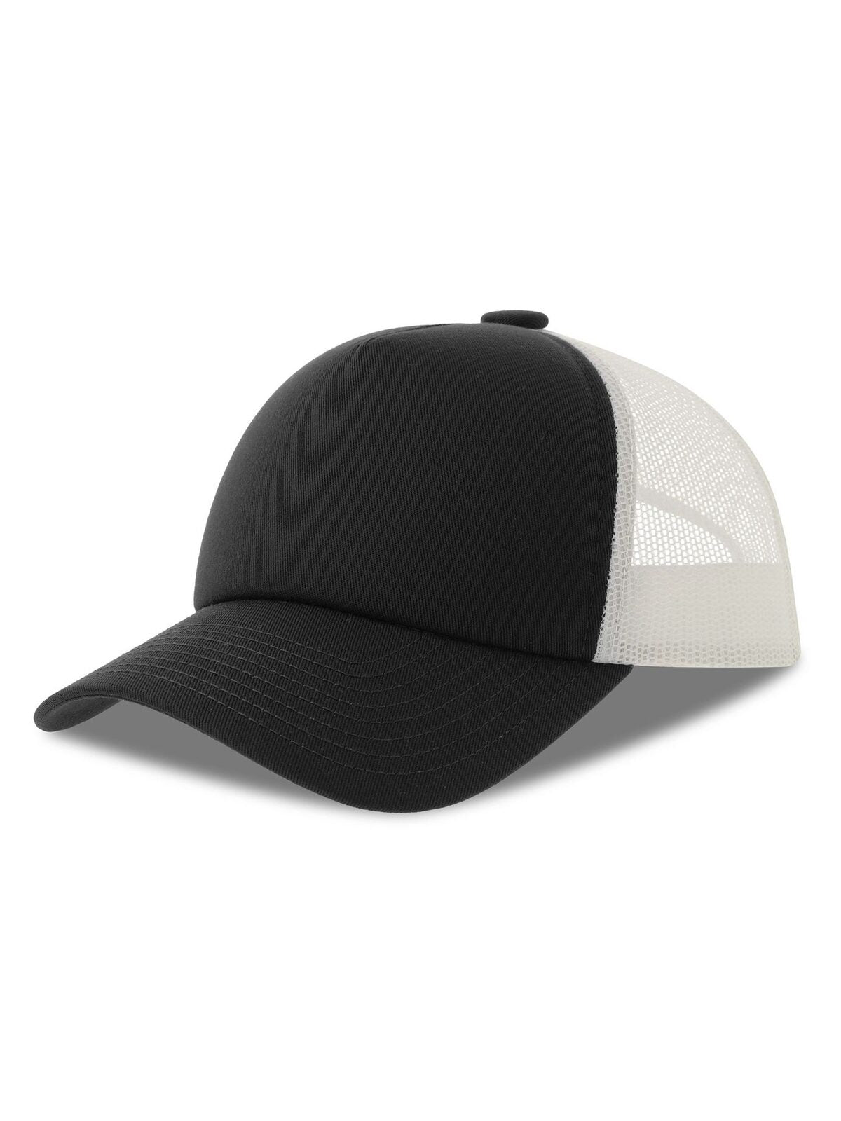 Trucker Caps Record-S Schwarz bestickbar und bedruckbar – LA1970