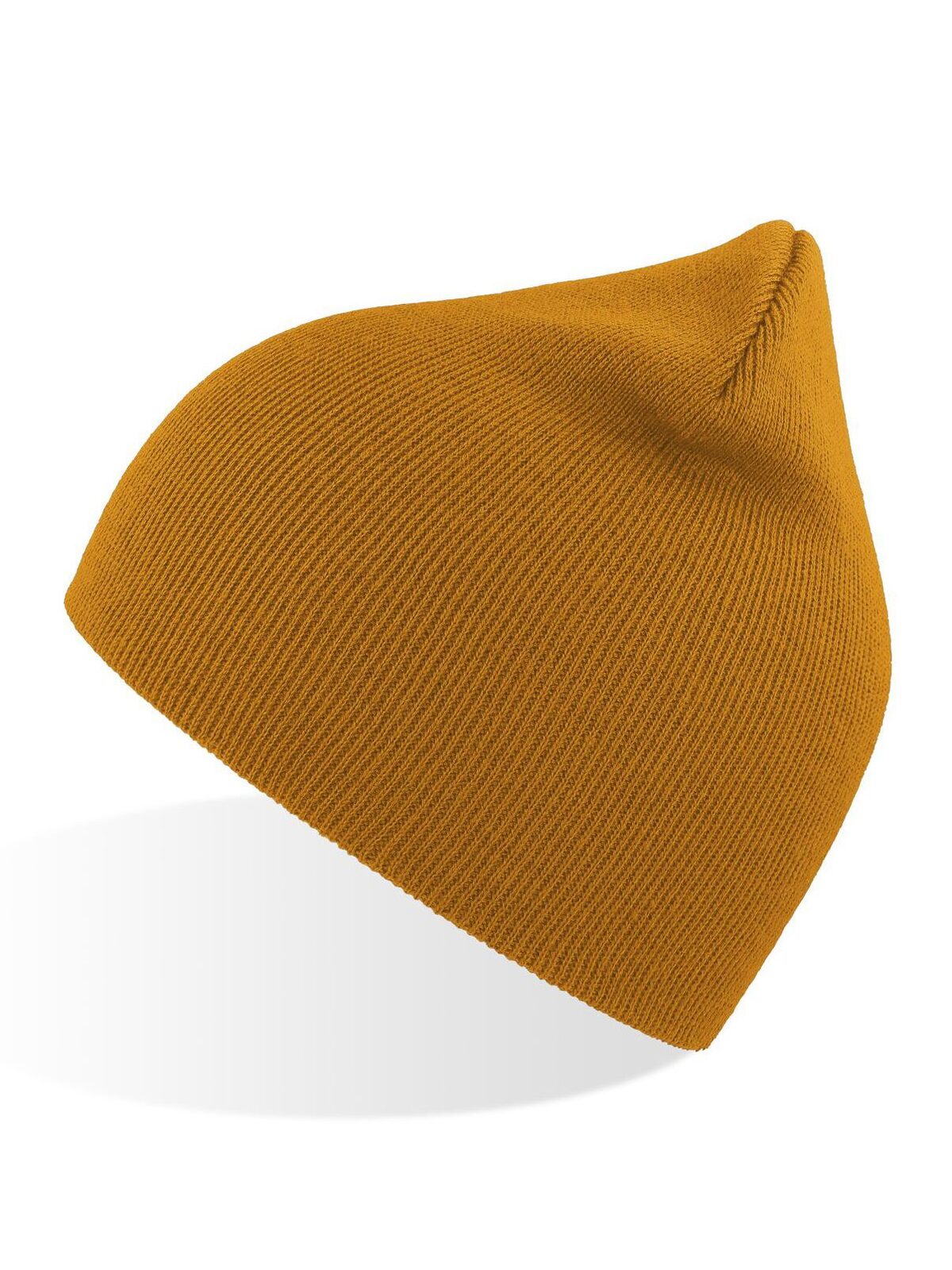 Beanies Recy Beanie Senfgelb bestickbar und bedruckbar – LA1970