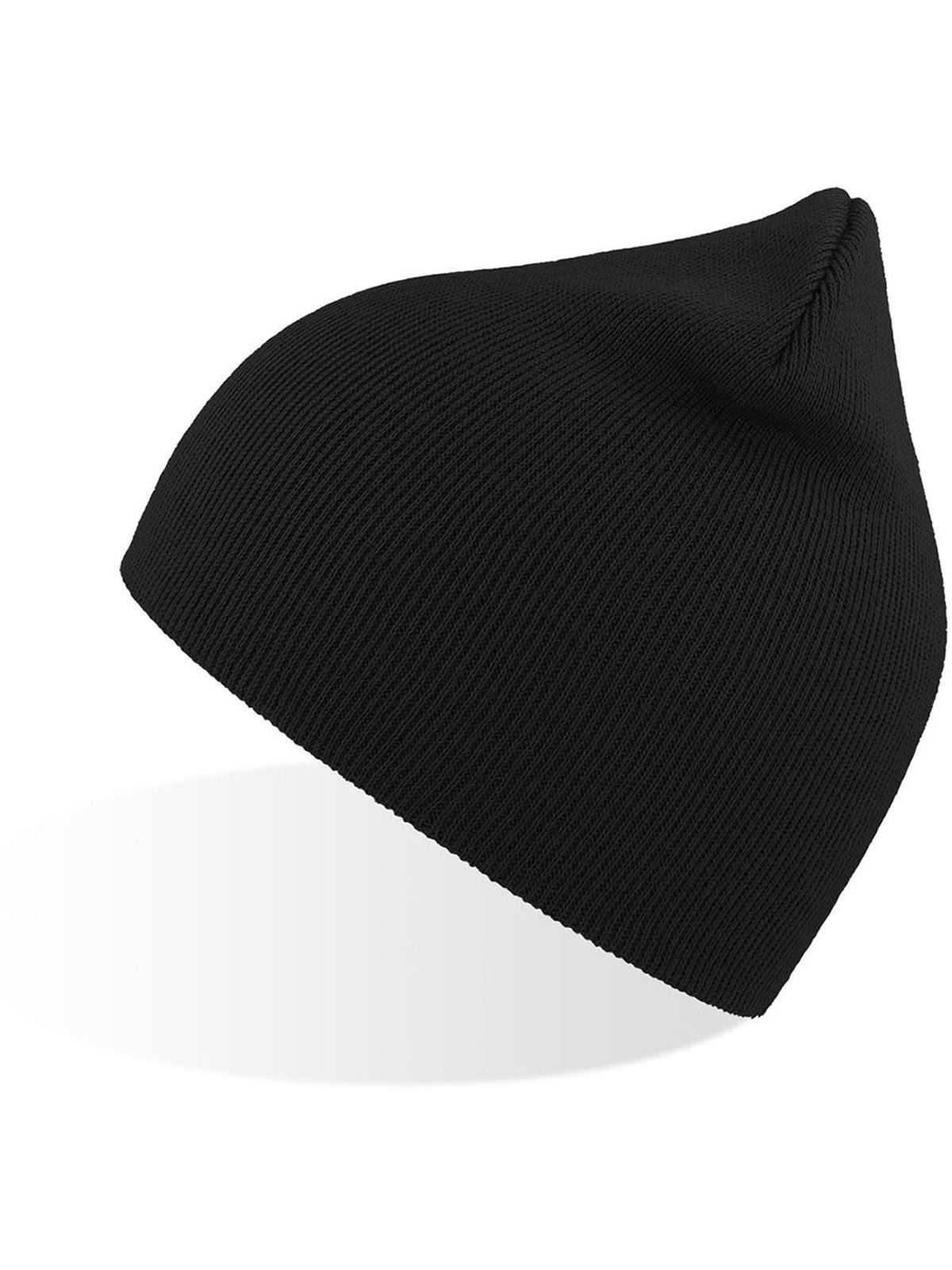 Beanies Recy Beanie Schwarz bestickbar und bedruckbar – LA1970