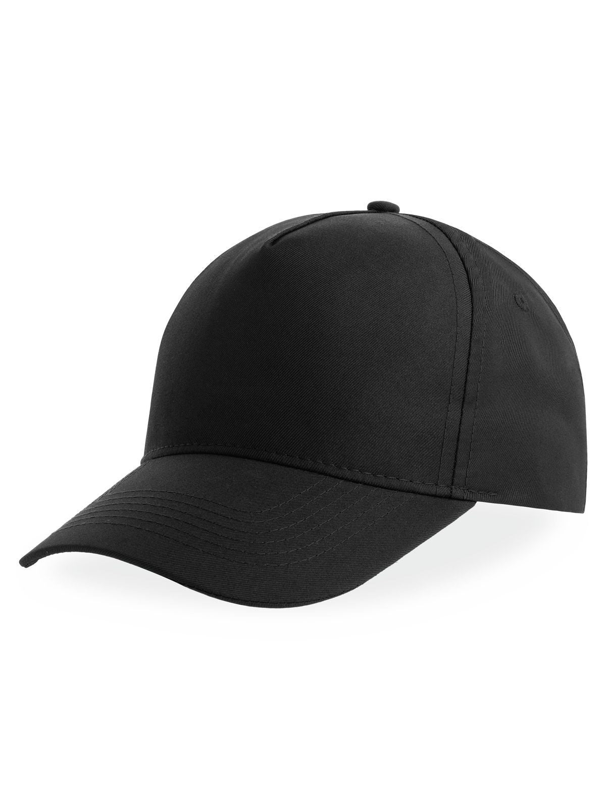 Baseball Caps Recy Five Schwarz bestickbar und bedruckbar – LA1970