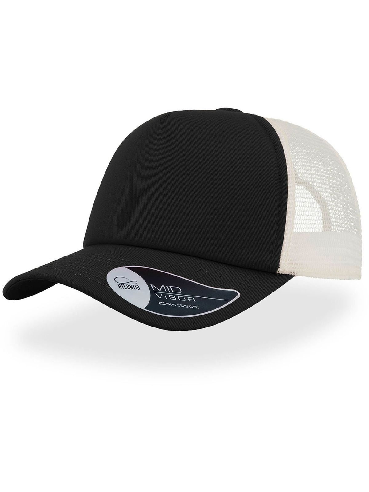 Trucker Caps Record Schwarz bestickbar und bedruckbar – LA1970