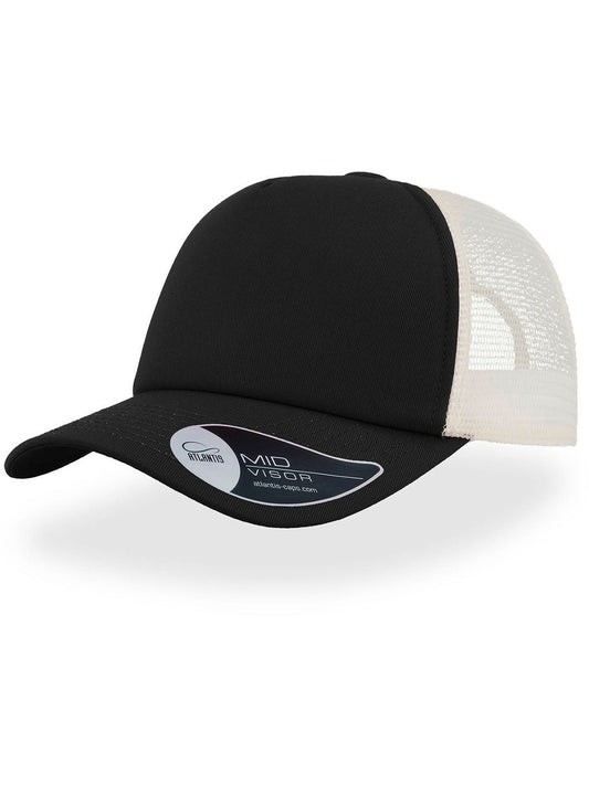 Trucker Caps Record Schwarz bestickbar und bedruckbar – LA1970