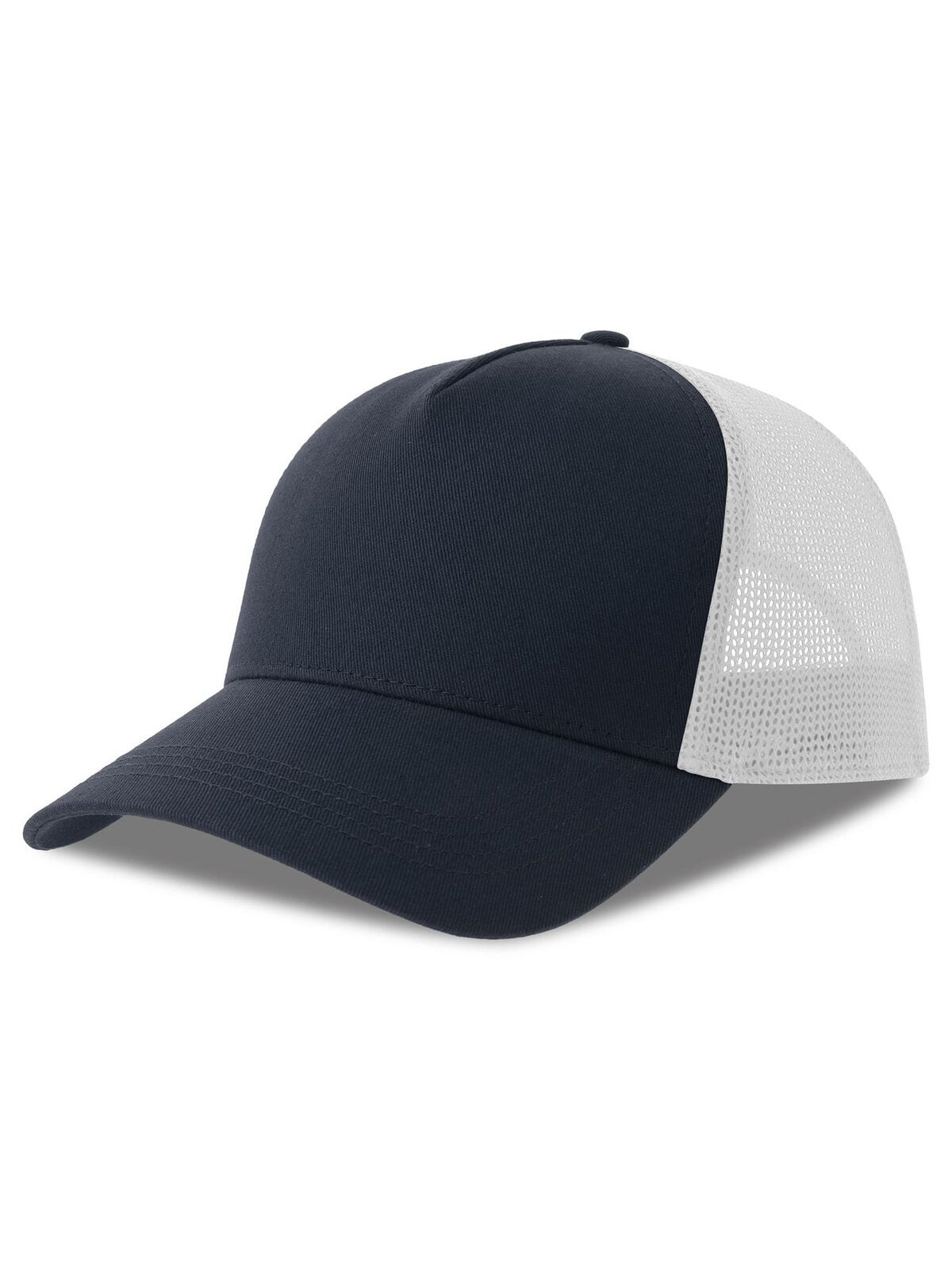 Trucker Caps Rapper Cotton-S Marineblau-Weiß bestickbar und bedruckbar – LA1970
