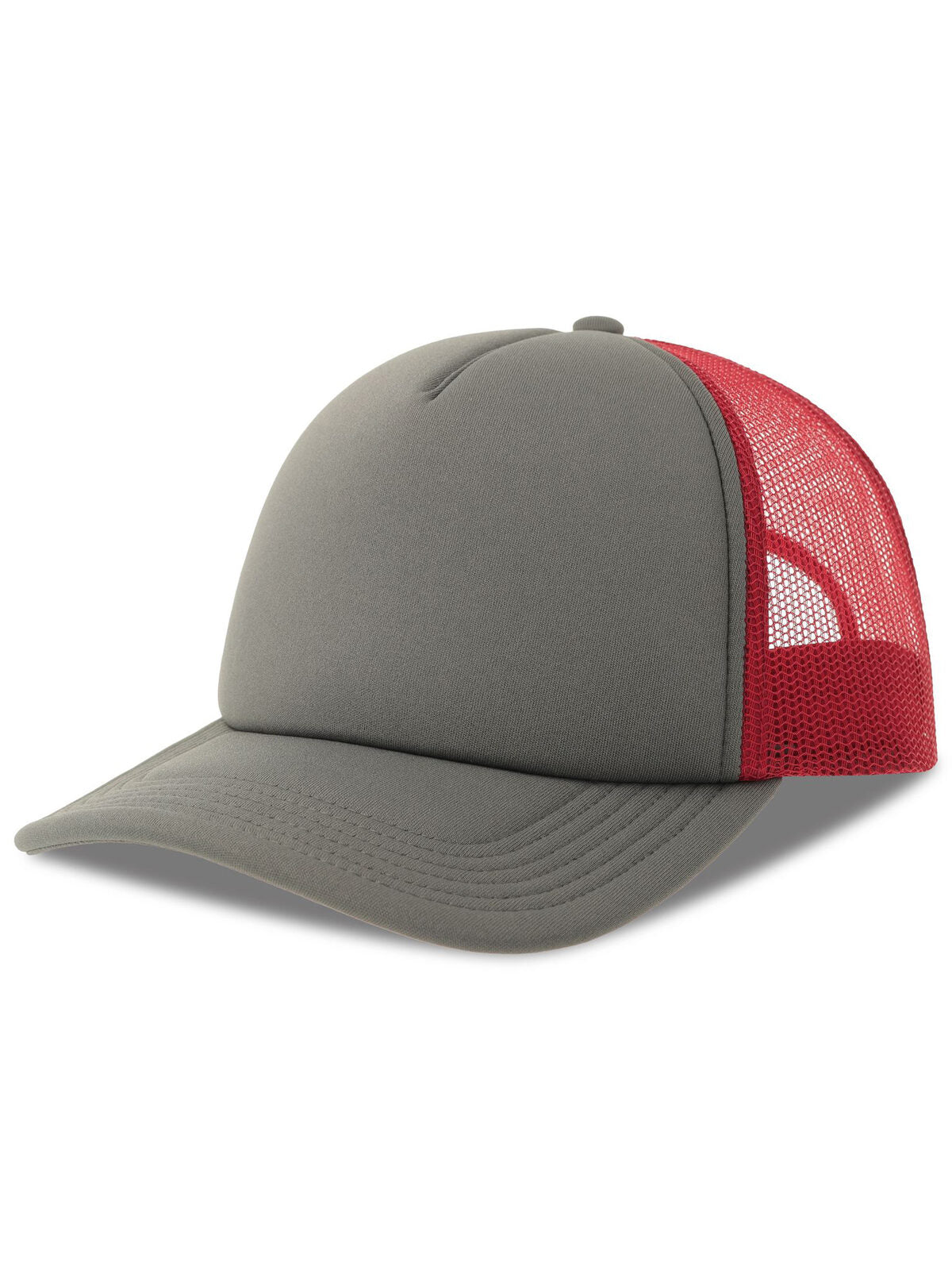 Trucker Caps Rapper-S dark Grau-burgundy bestickbar und bedruckbar – LA1970
