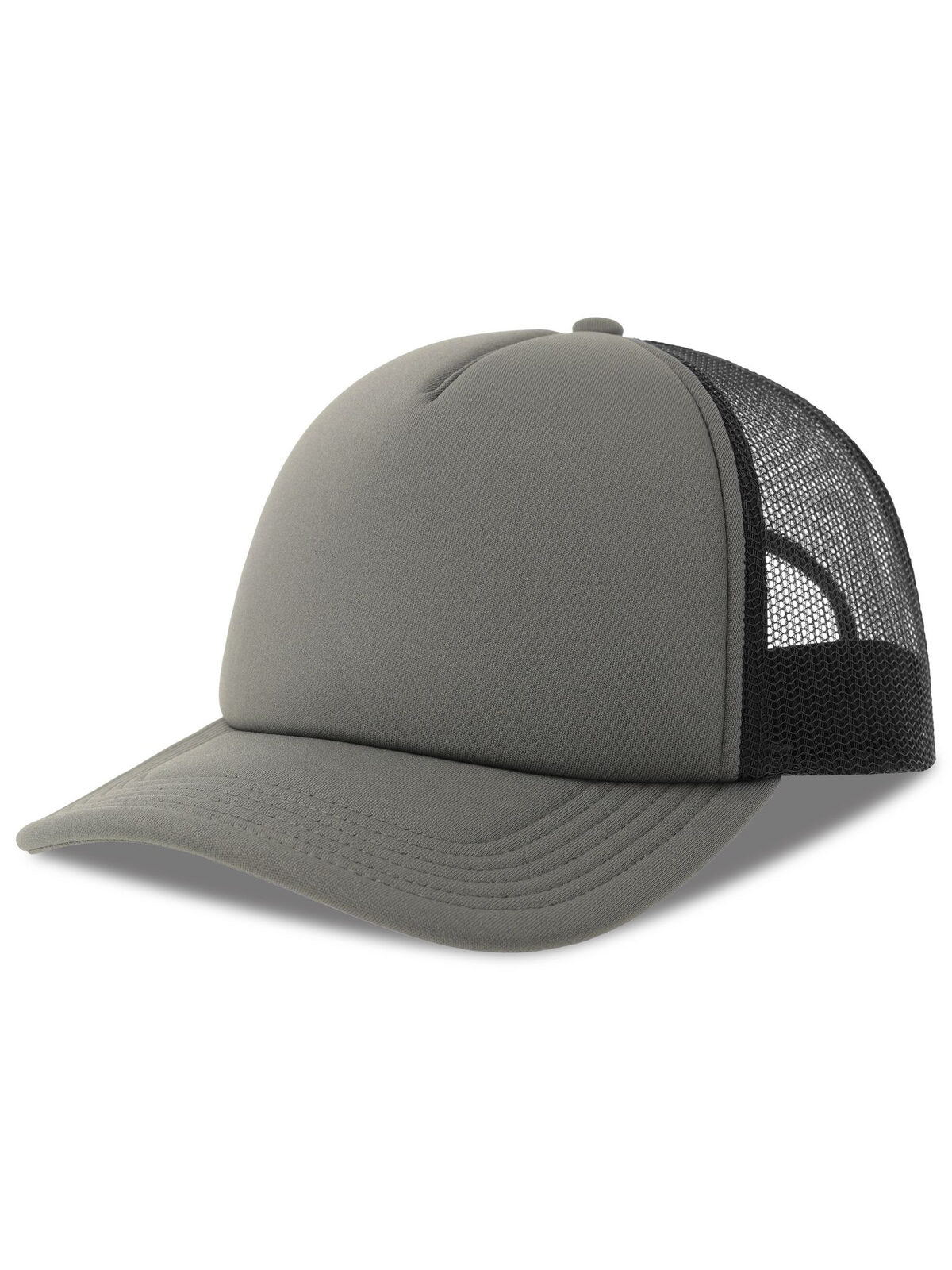 Trucker Caps Rapper-S dark Grau-Schwarz bestickbar und bedruckbar – LA1970