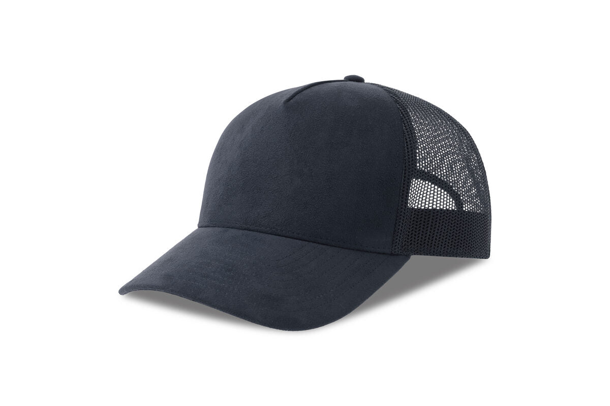 Trucker Caps Rapper Suede-S Marineblau bestickbar und bedruckbar – LA1970