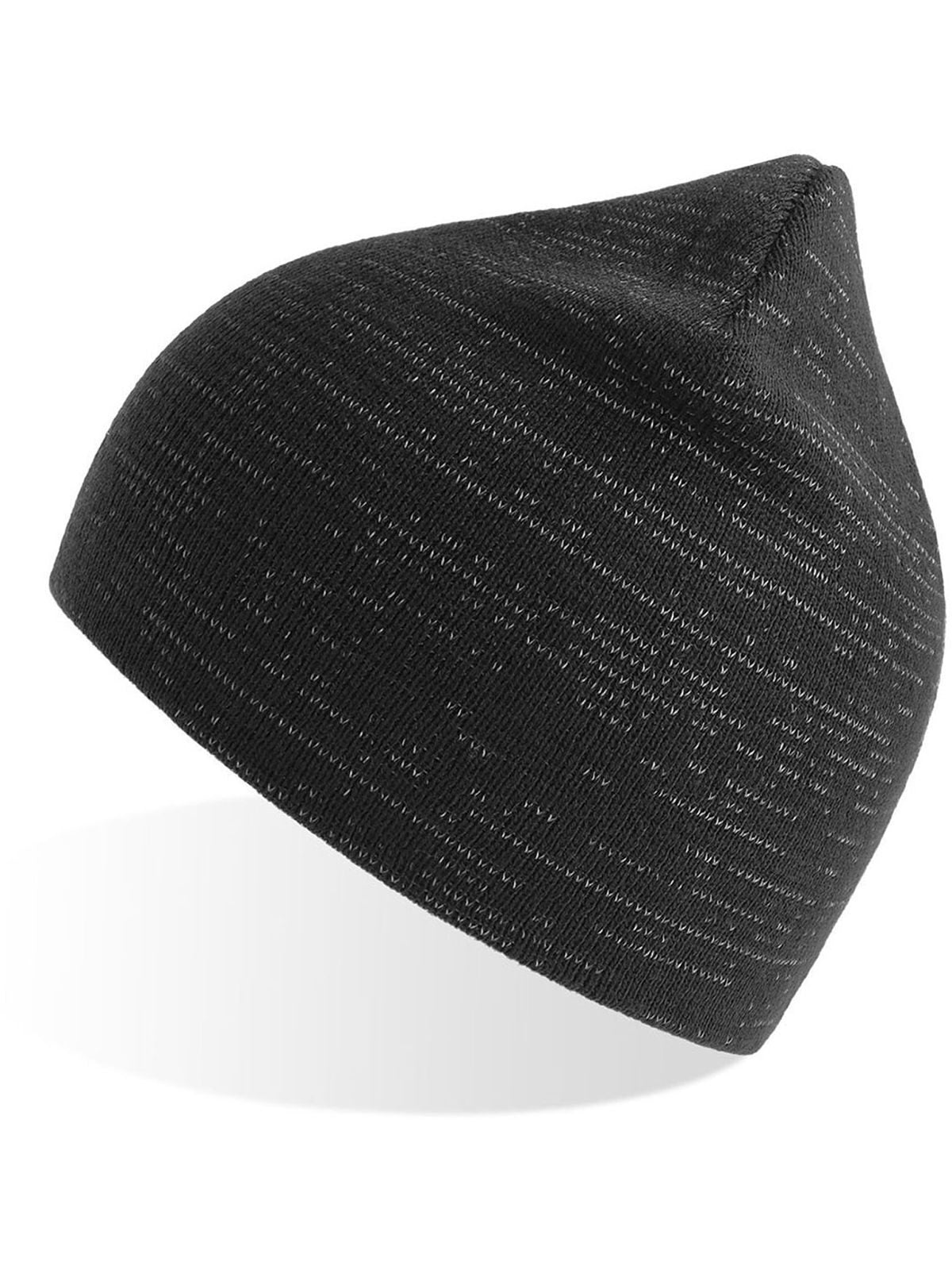 Beanies Shine Schwarz bestickbar und bedruckbar – LA1970