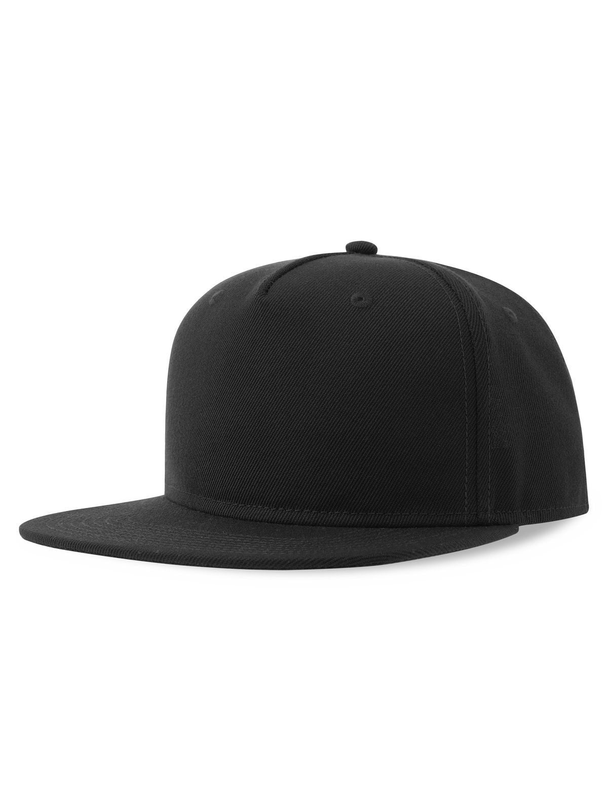 Baseball Caps Snap Five-S Schwarz bestickbar und bedruckbar – LA1970