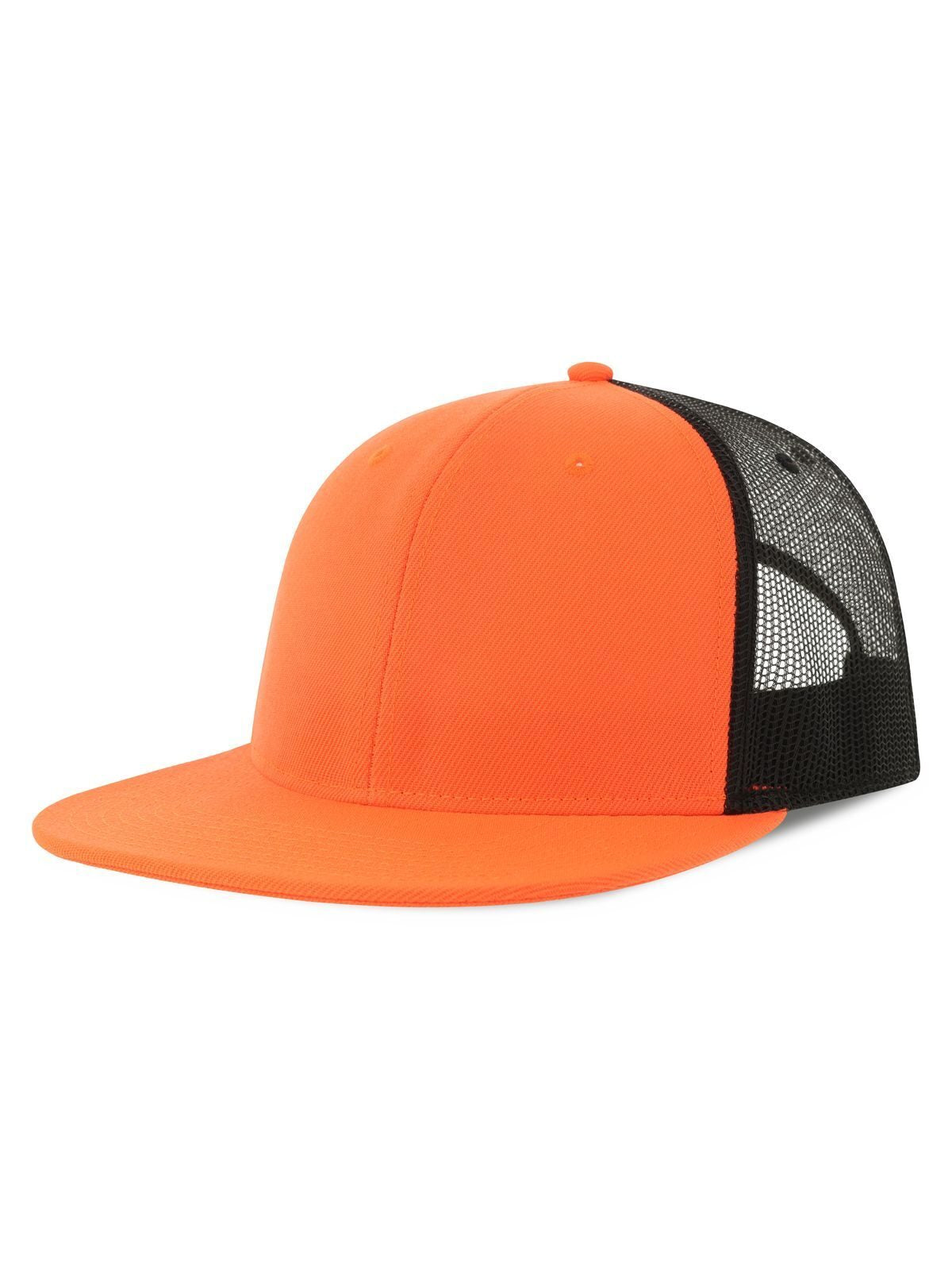 Trucker Caps Snap Mesh-S orange-Schwarz bestickbar und bedruckbar – LA1970