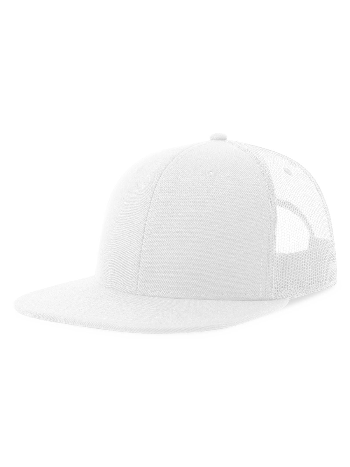 Trucker Caps Snap Mesh-S Weiß-Weiß bestickbar und bedruckbar – LA1970