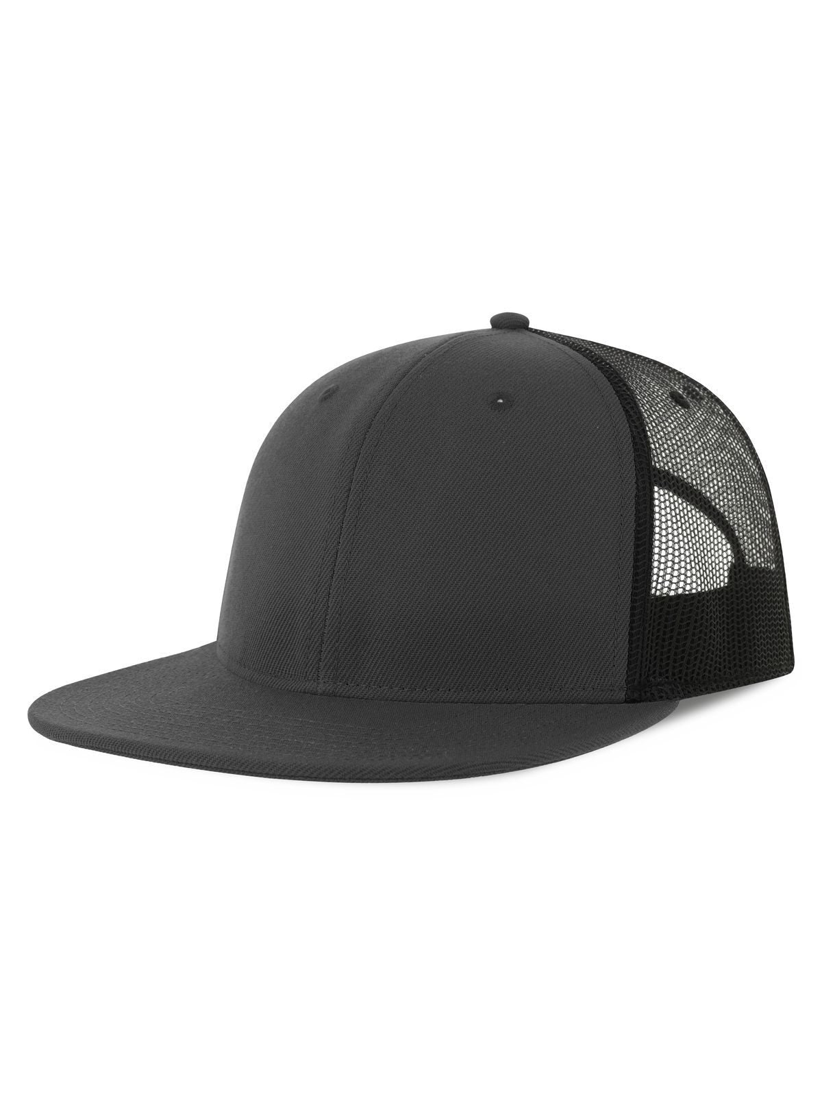 Trucker Caps Snap Mesh-S dark Grau-Schwarz bestickbar und bedruckbar – LA1970