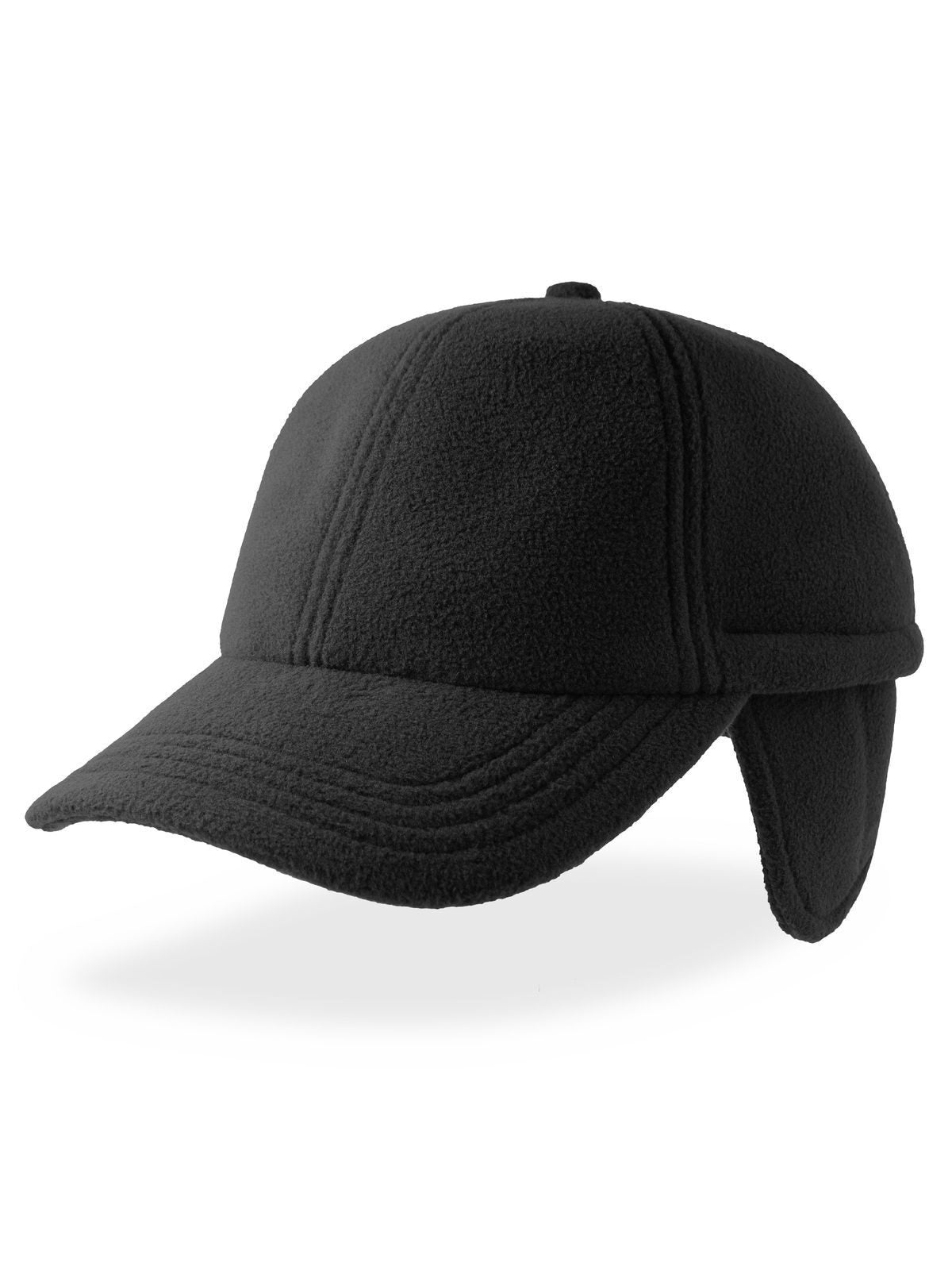 Baseball Caps Snow Flap Stopper-S Schwarz bestickbar und bedruckbar – LA1970
