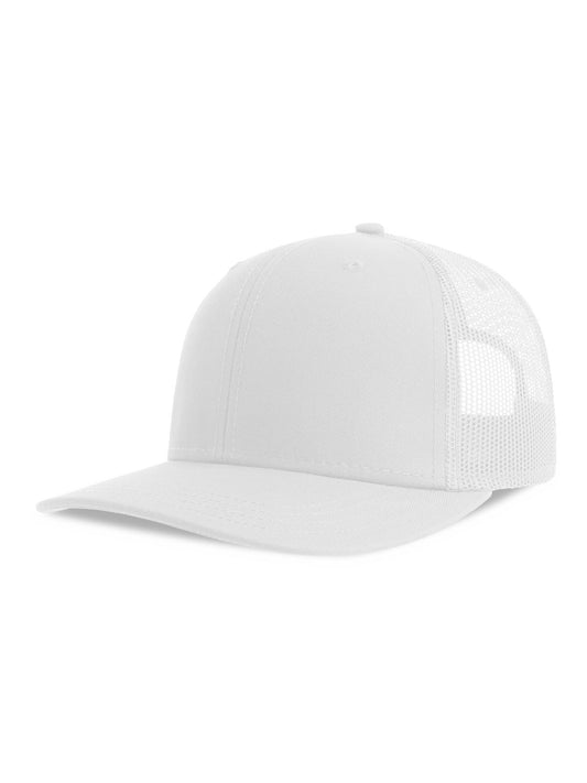 Trucker Caps Sonic-S Weiß-Weiß bestickbar und bedruckbar – LA1970