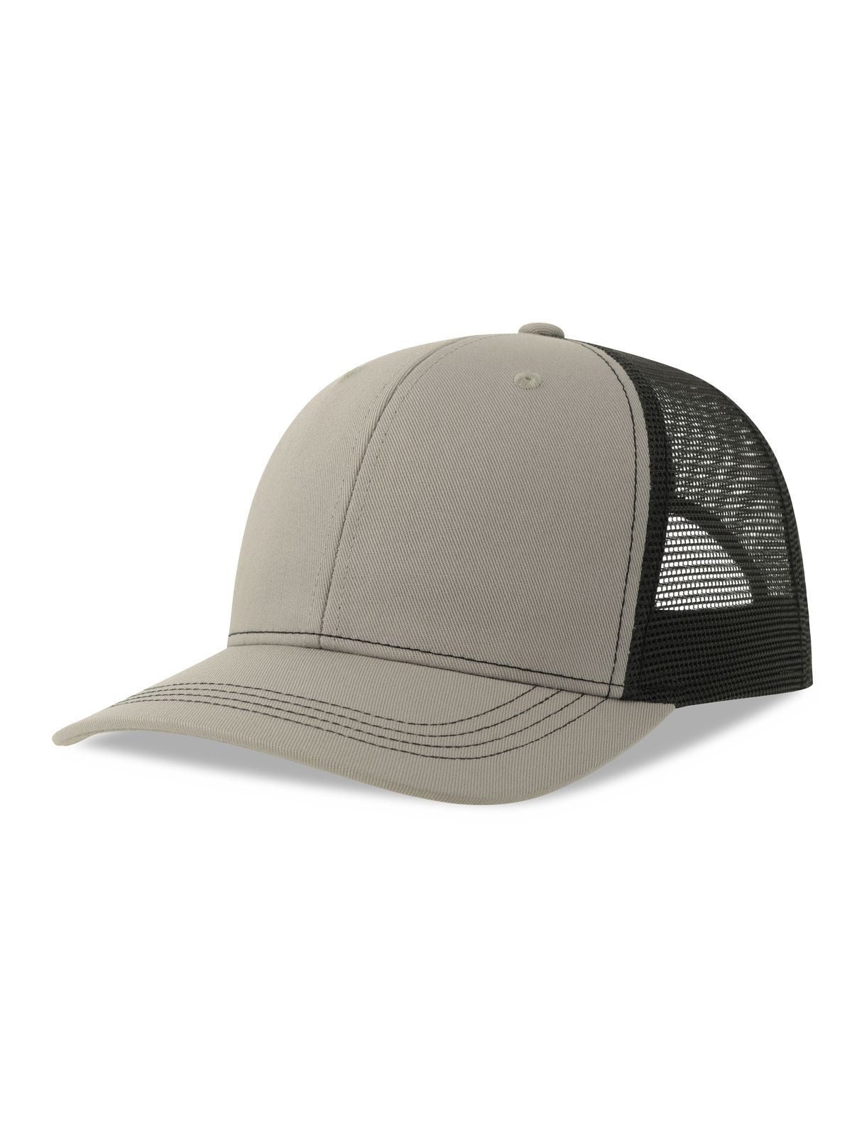 Trucker Caps Sonic-S Grau-Schwarz bestickbar und bedruckbar – LA1970
