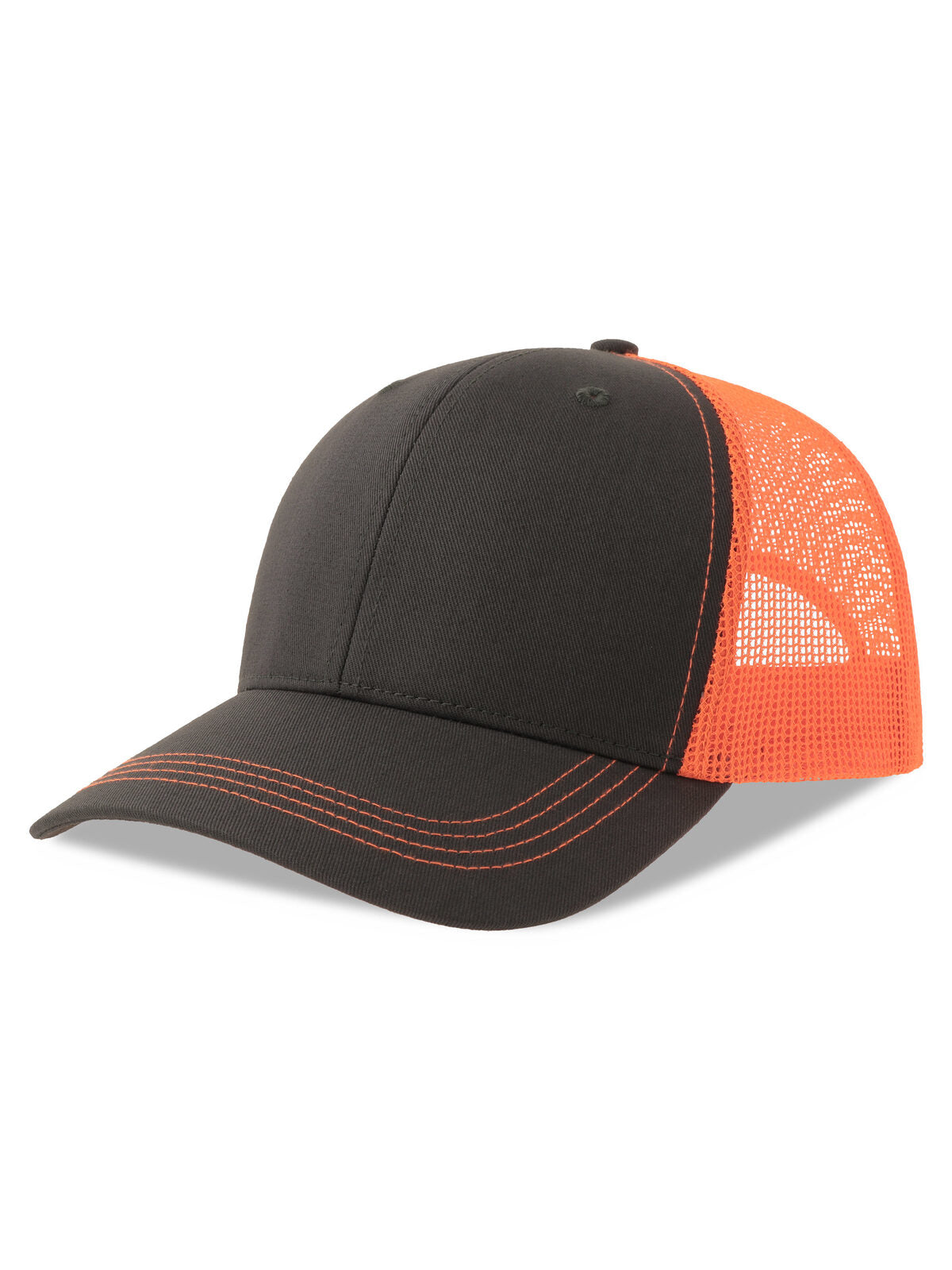 Trucker Caps Sonic-S dark Grau/orange fluo bestickbar und bedruckbar – LA1970