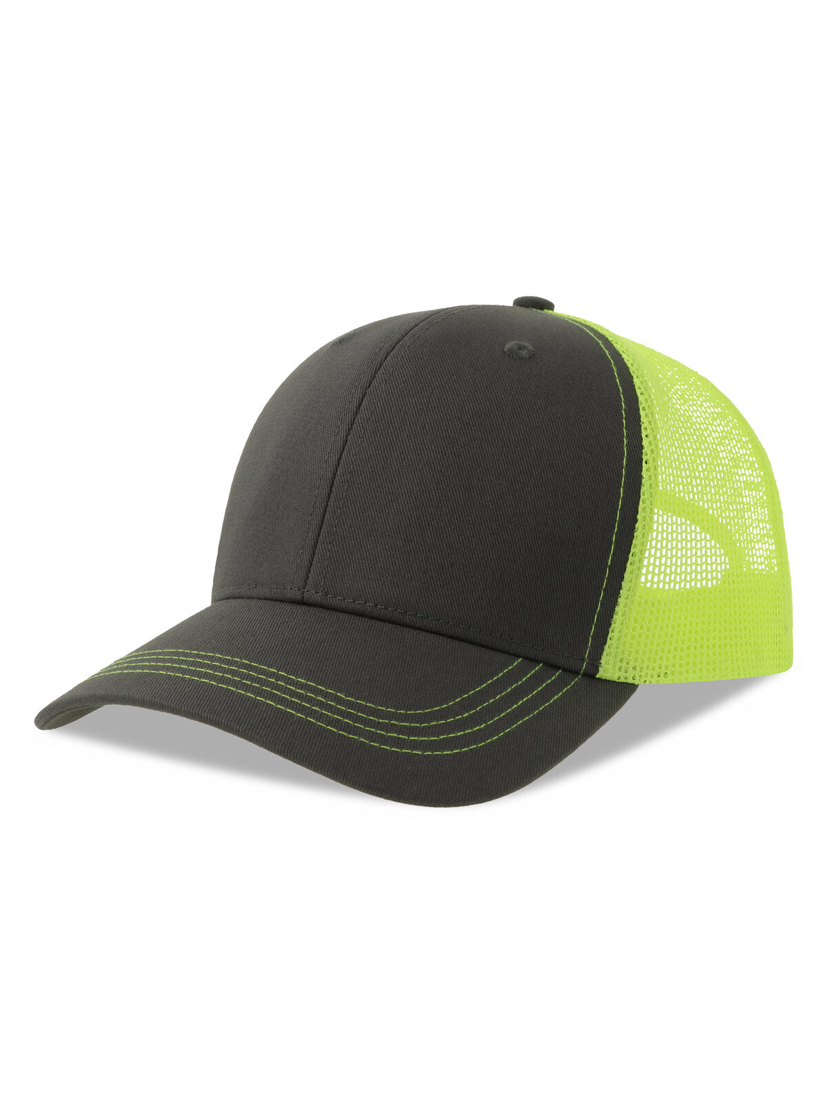 Trucker Caps Sonic-S dark Grau/yellow fluo bestickbar und bedruckbar – LA1970