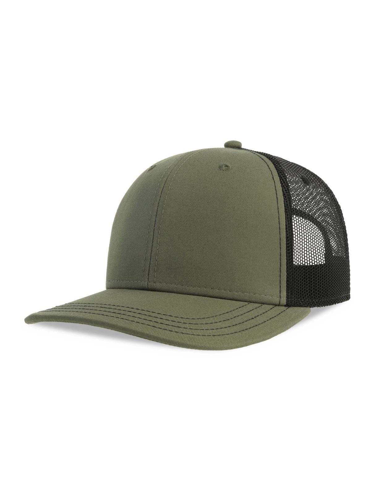 Trucker Caps Sonic-S olive-Schwarz bestickbar und bedruckbar – LA1970