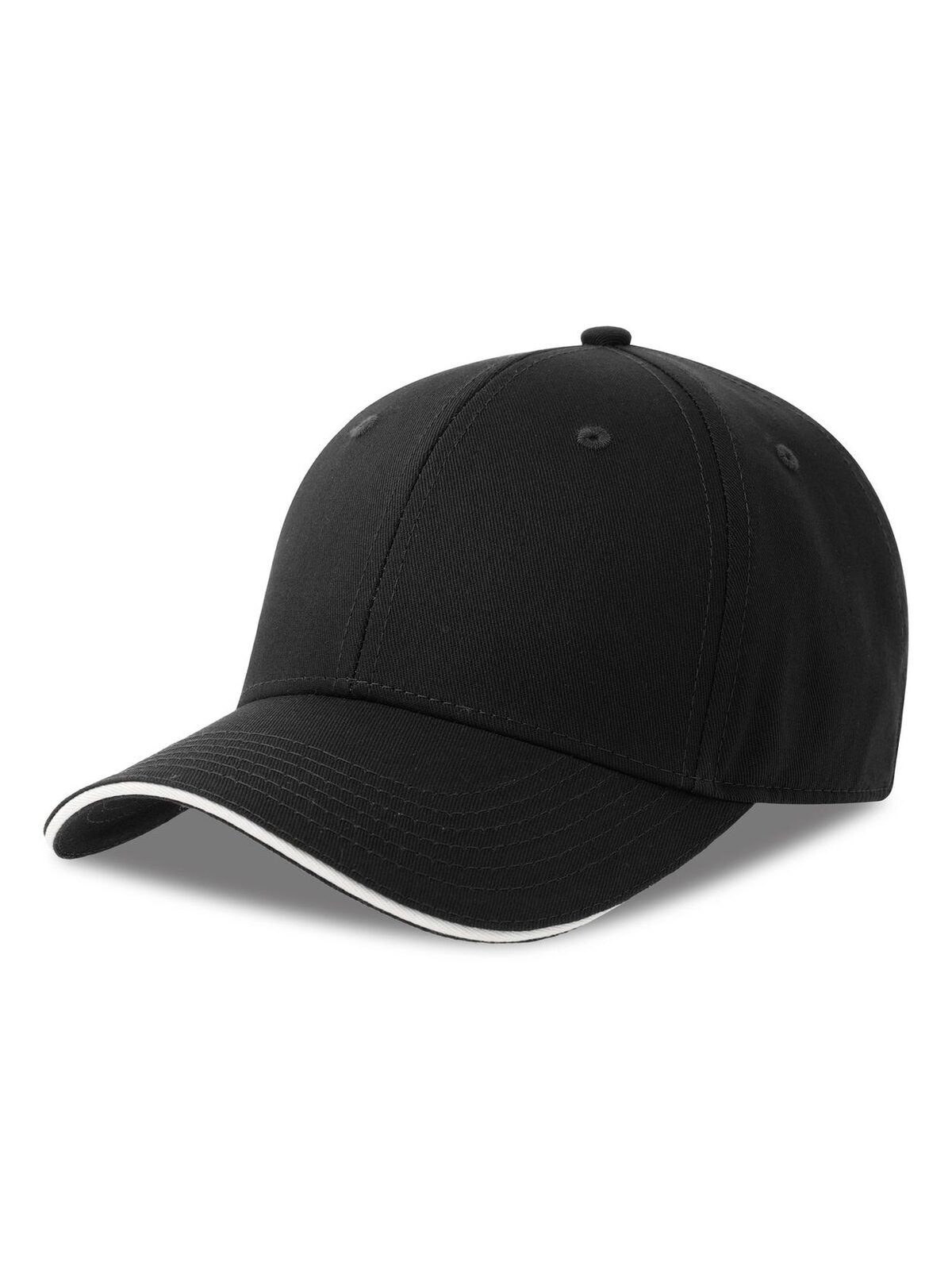Baseball Caps Sport sandwich-S Schwarz bestickbar und bedruckbar – LA1970