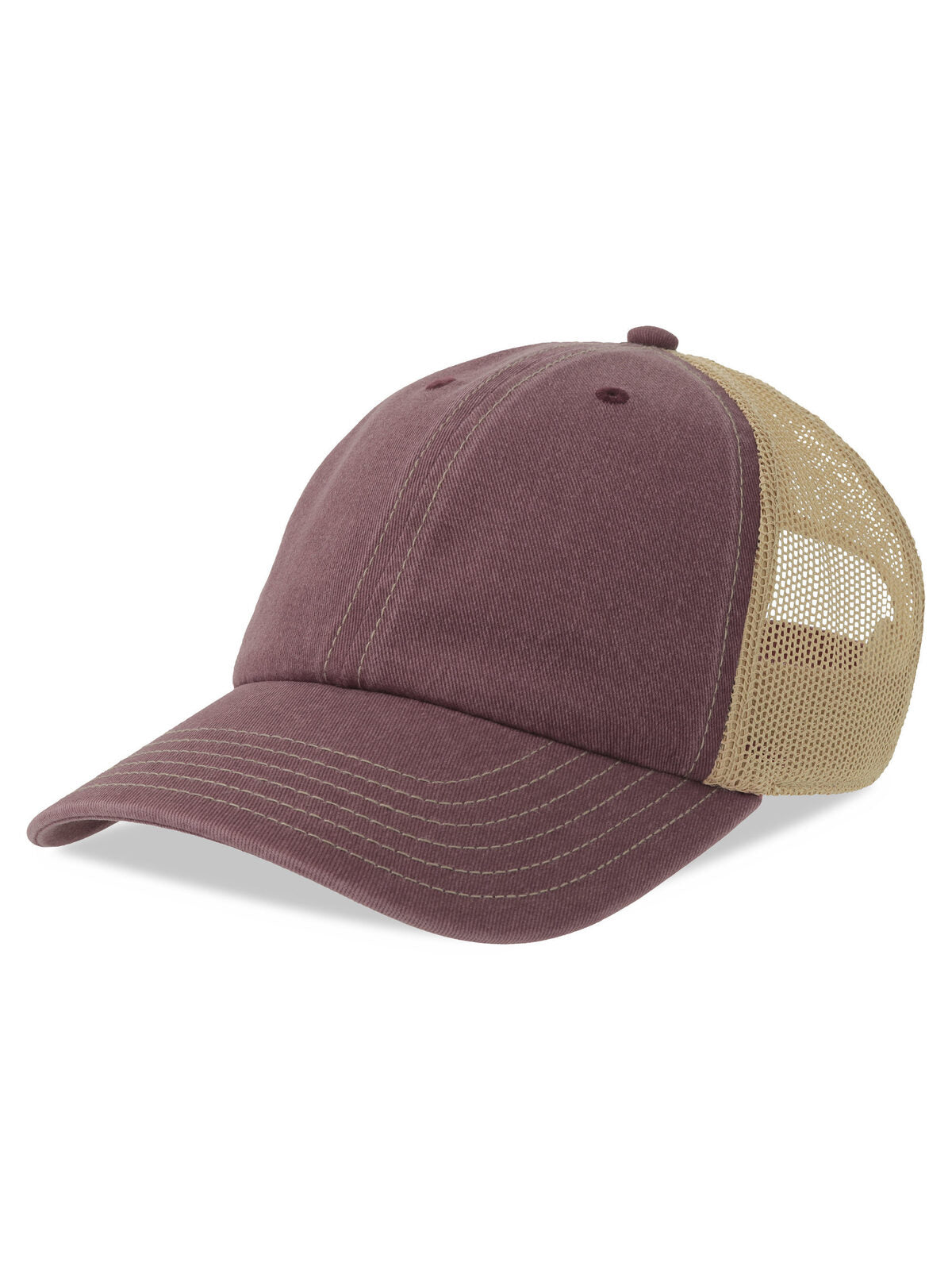 Baseball Caps Teon burgundy-khaki bestickbar und bedruckbar – LA1970