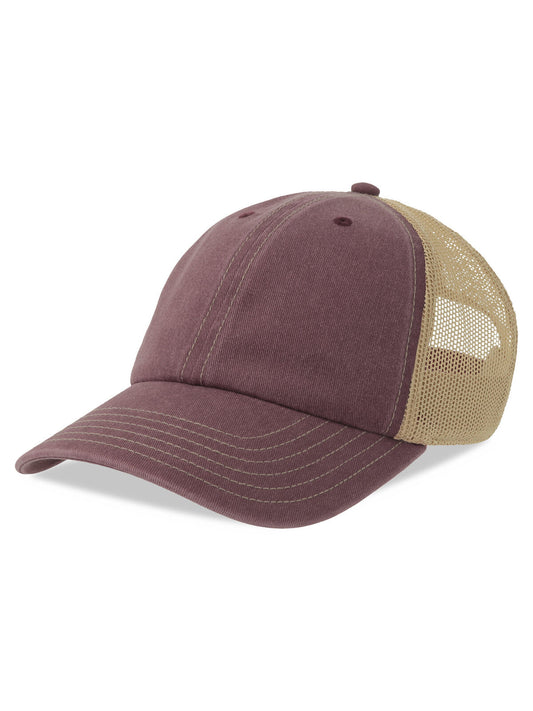 Baseball Caps Teon burgundy-khaki bestickbar und bedruckbar – LA1970